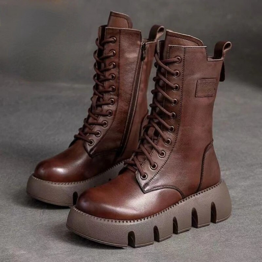 Orthopedic Leather Boots - Olivia