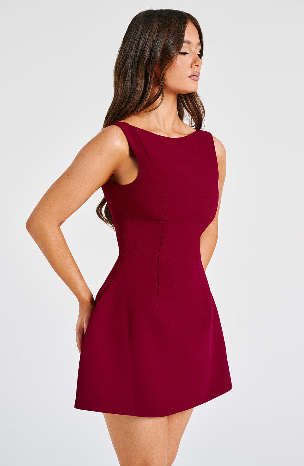Vestido Mini Alana - Vino