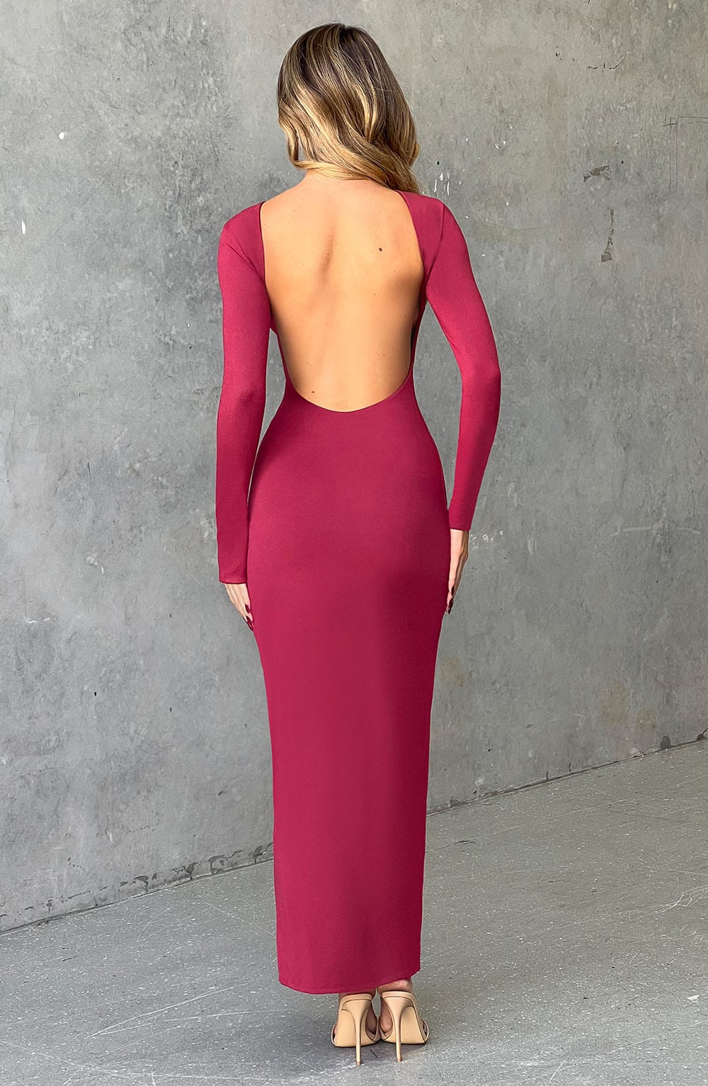 Vestido Maxi Aleena - Cereza