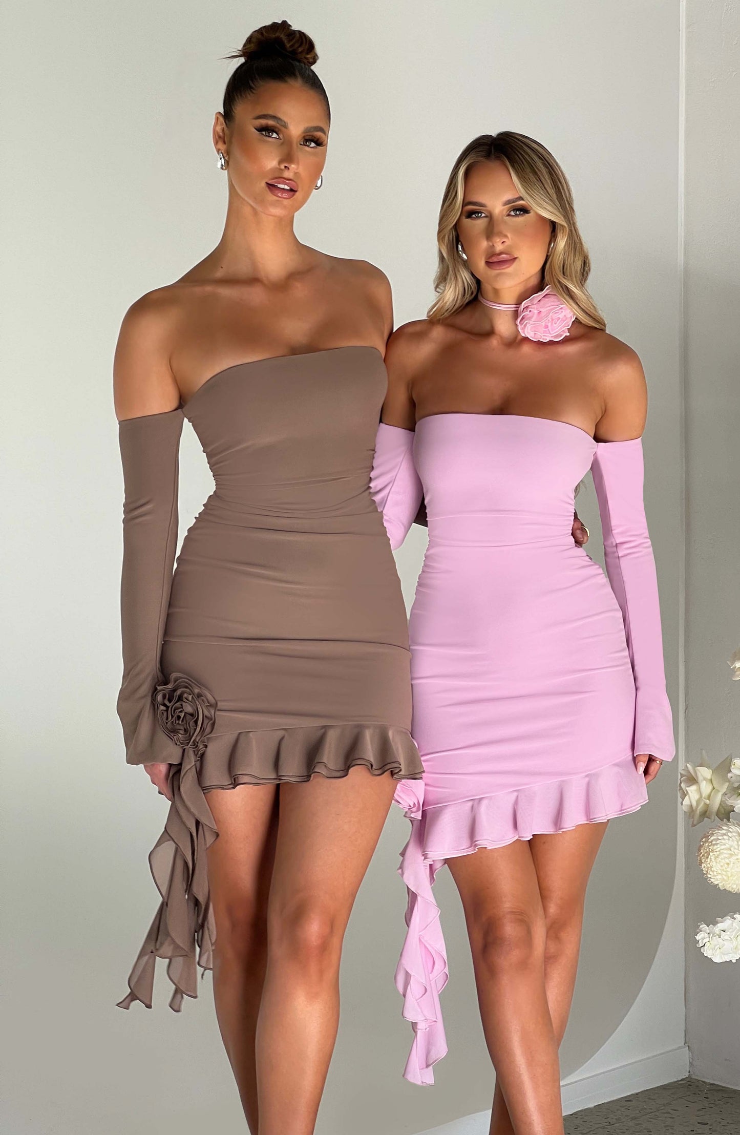 Vestido Mini Alix - Chocolate