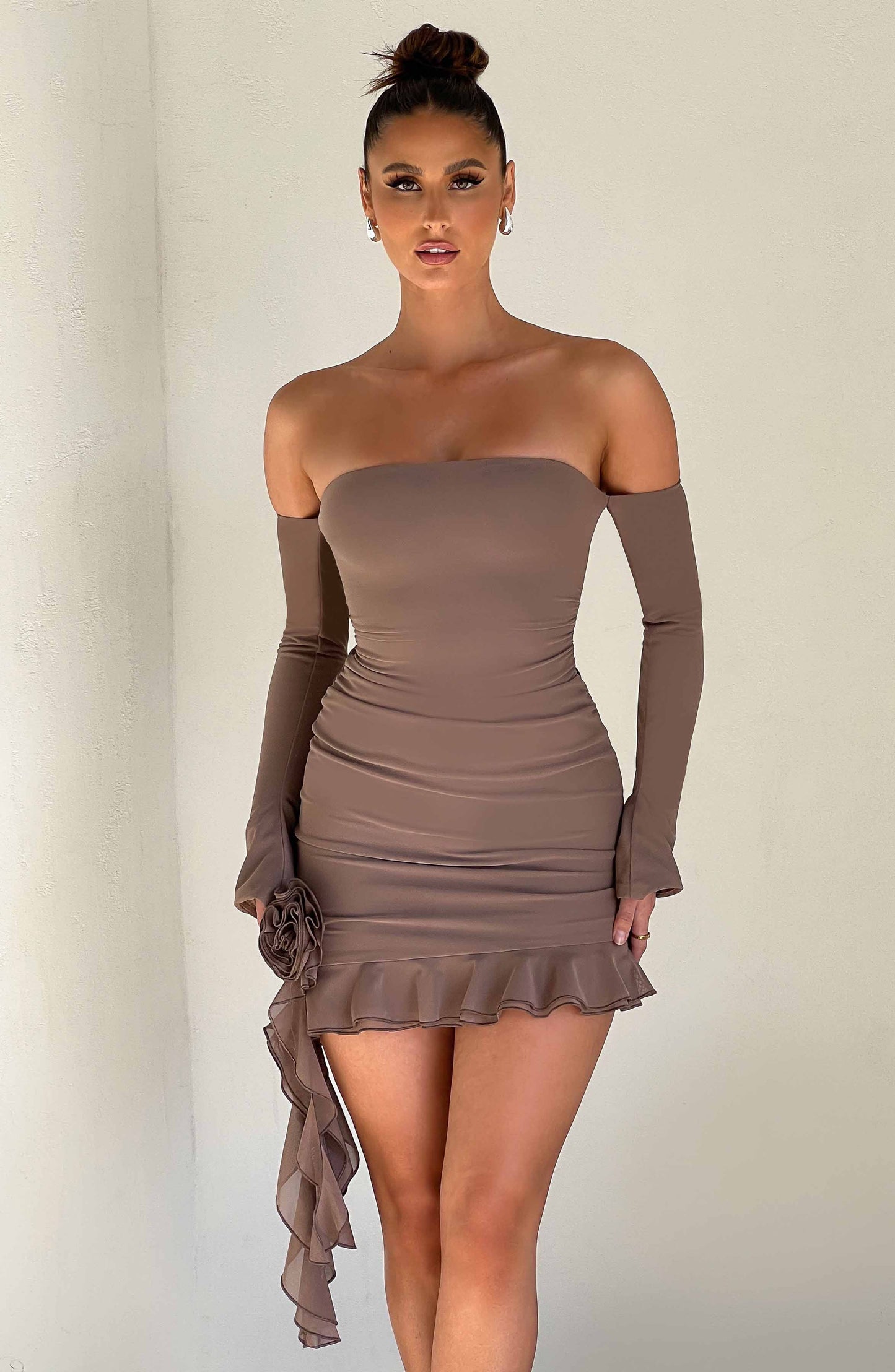 Vestido Mini Alix - Chocolate