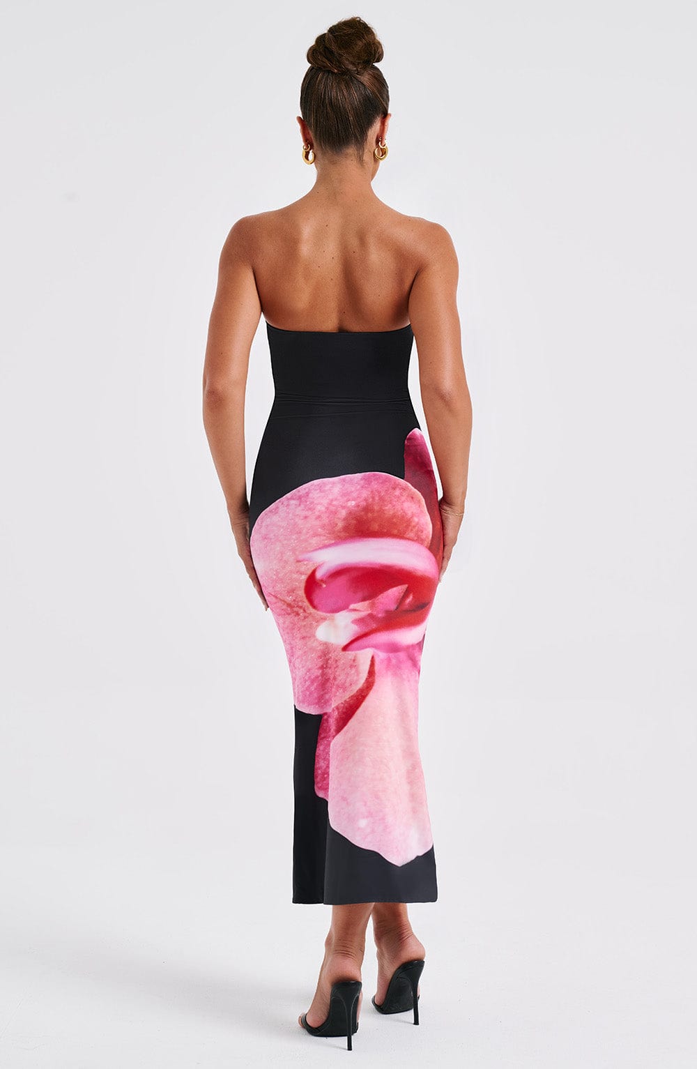 Vestido Midi Allegra - Estampado Floral Negro