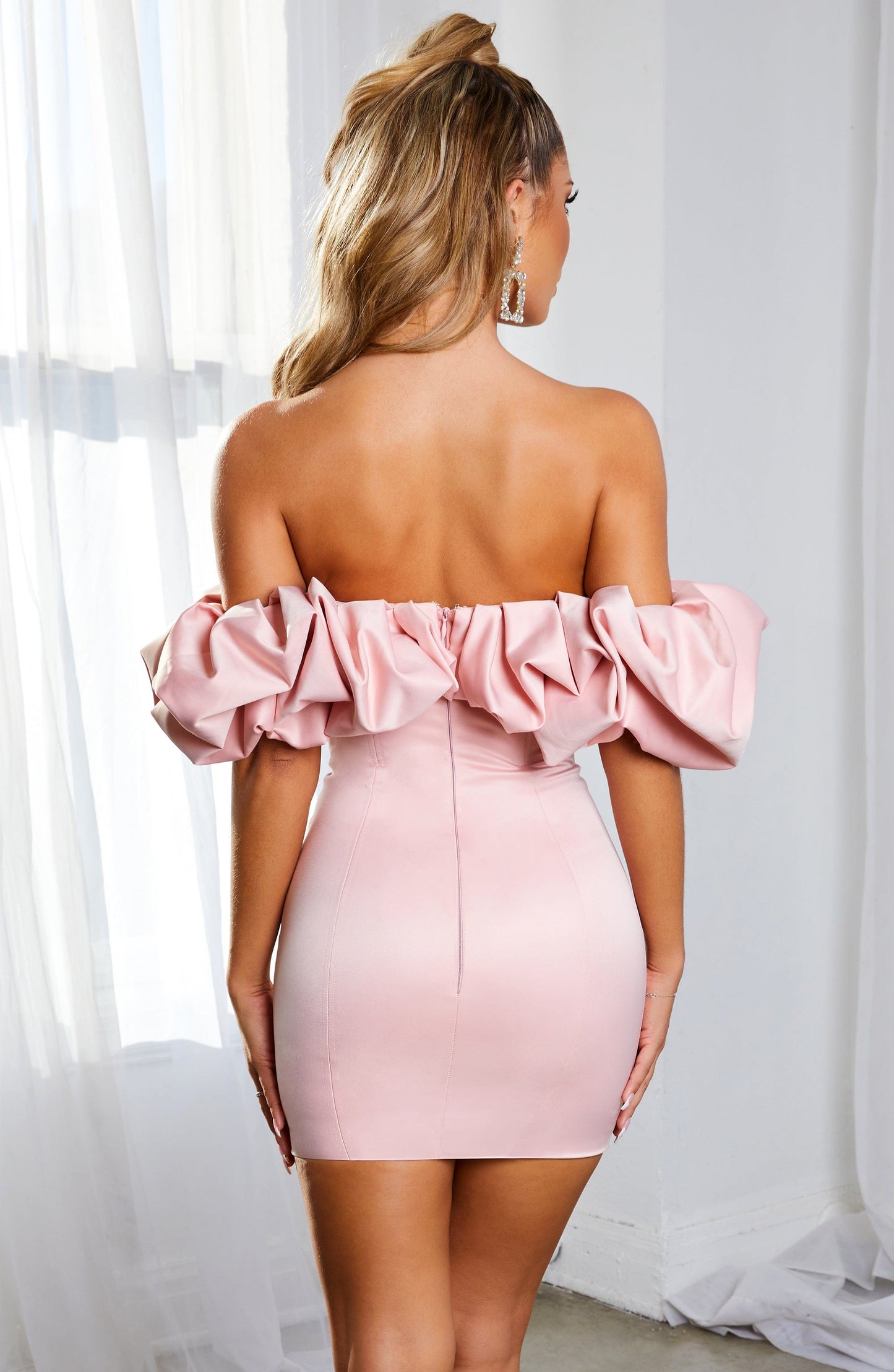 Vestido Mini Allie - Rosa Bebé