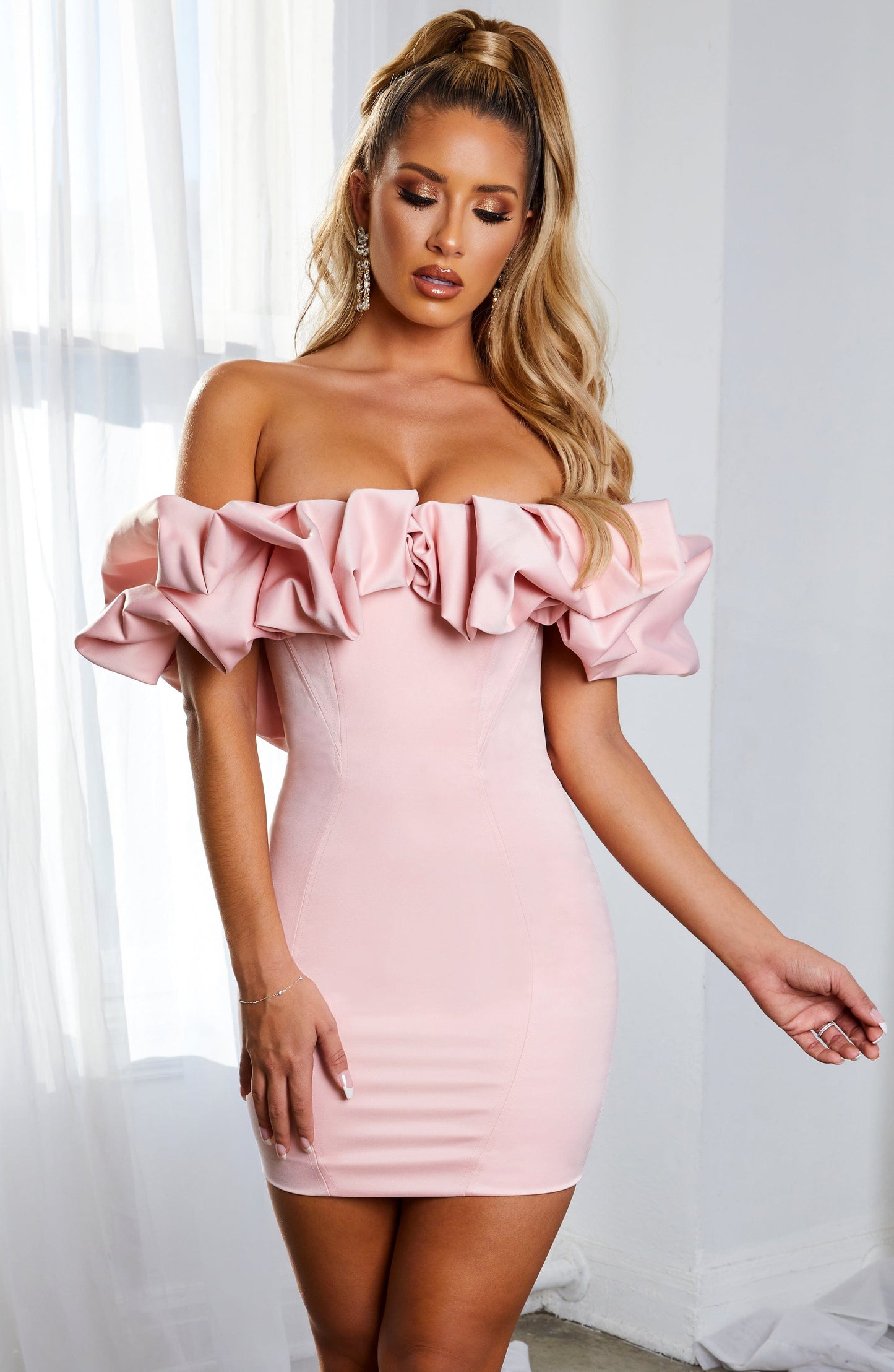 Vestido Mini Allie - Rosa Bebé