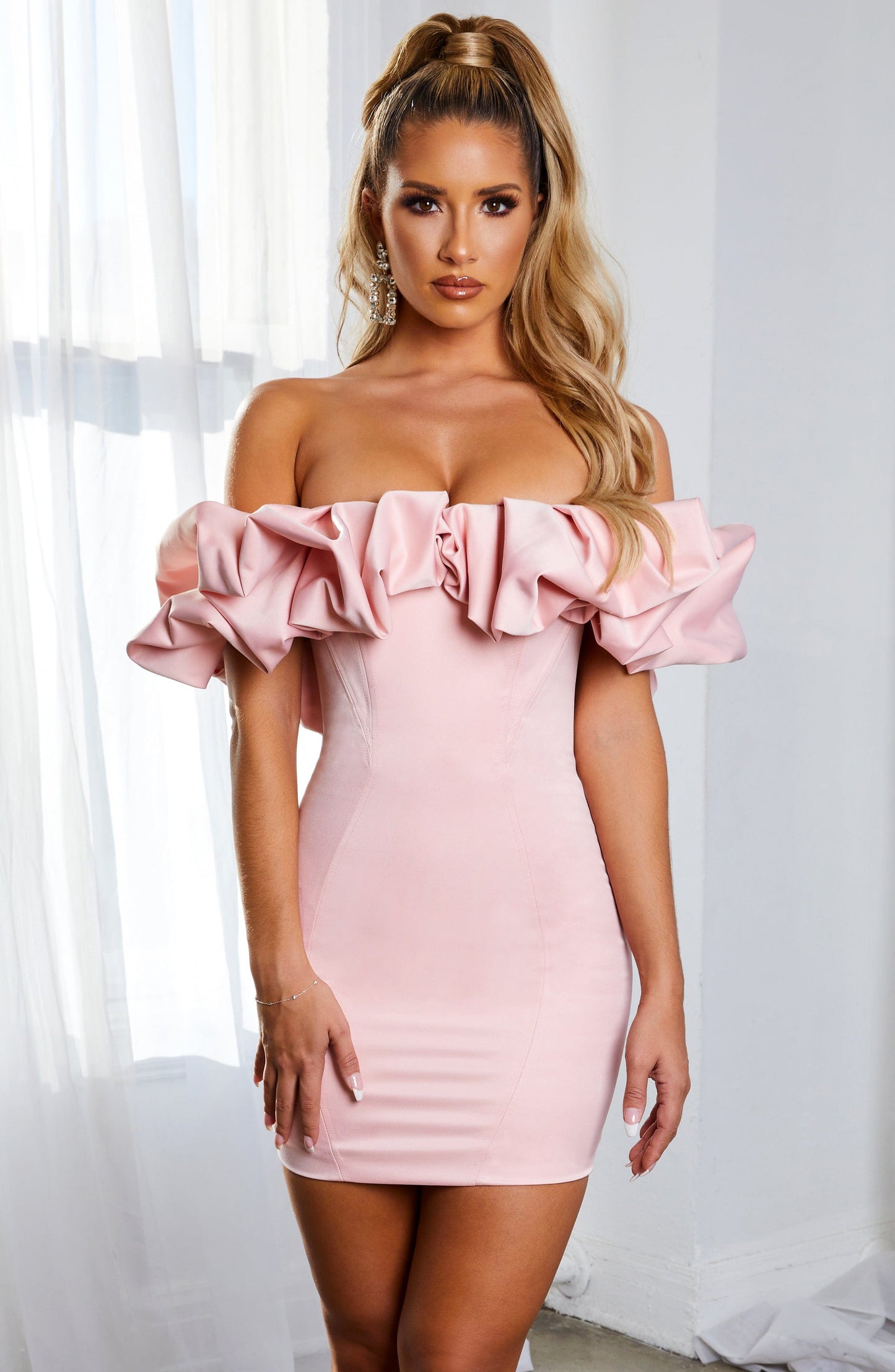 Vestido Mini Allie - Rosa Bebé