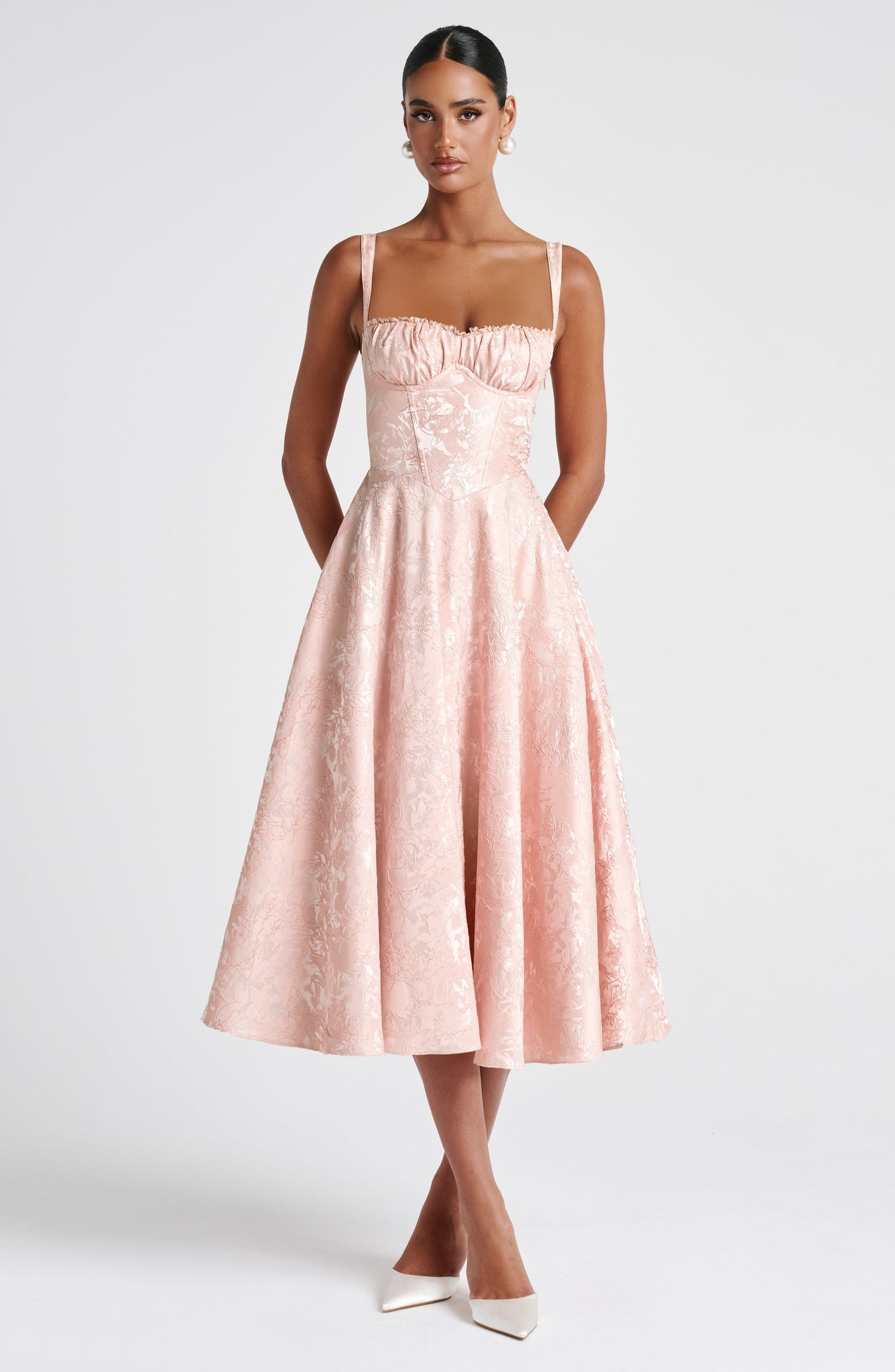 Vestido Midi Amity - Durazno Suave