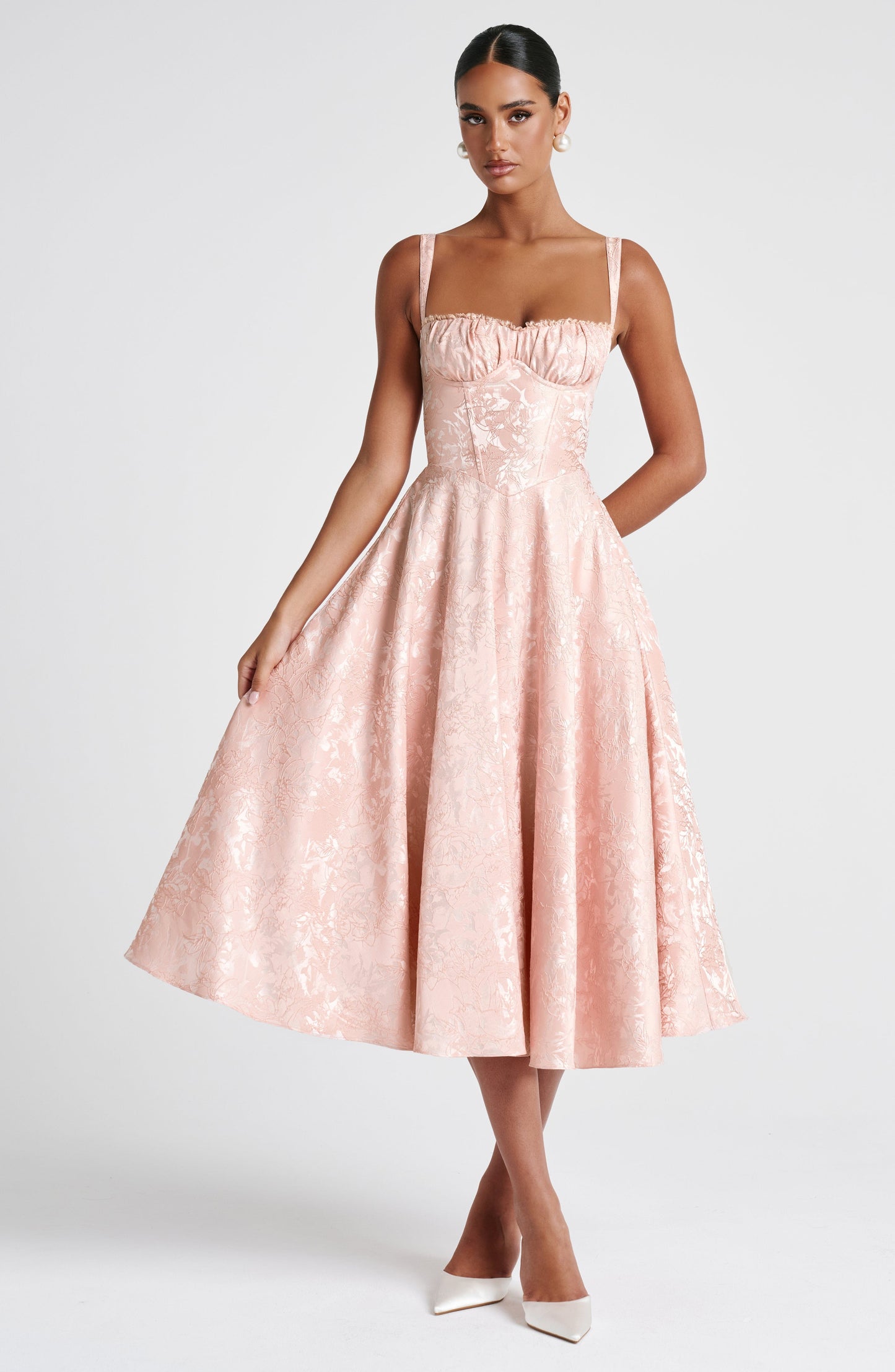 Vestido Midi Amity - Durazno Suave