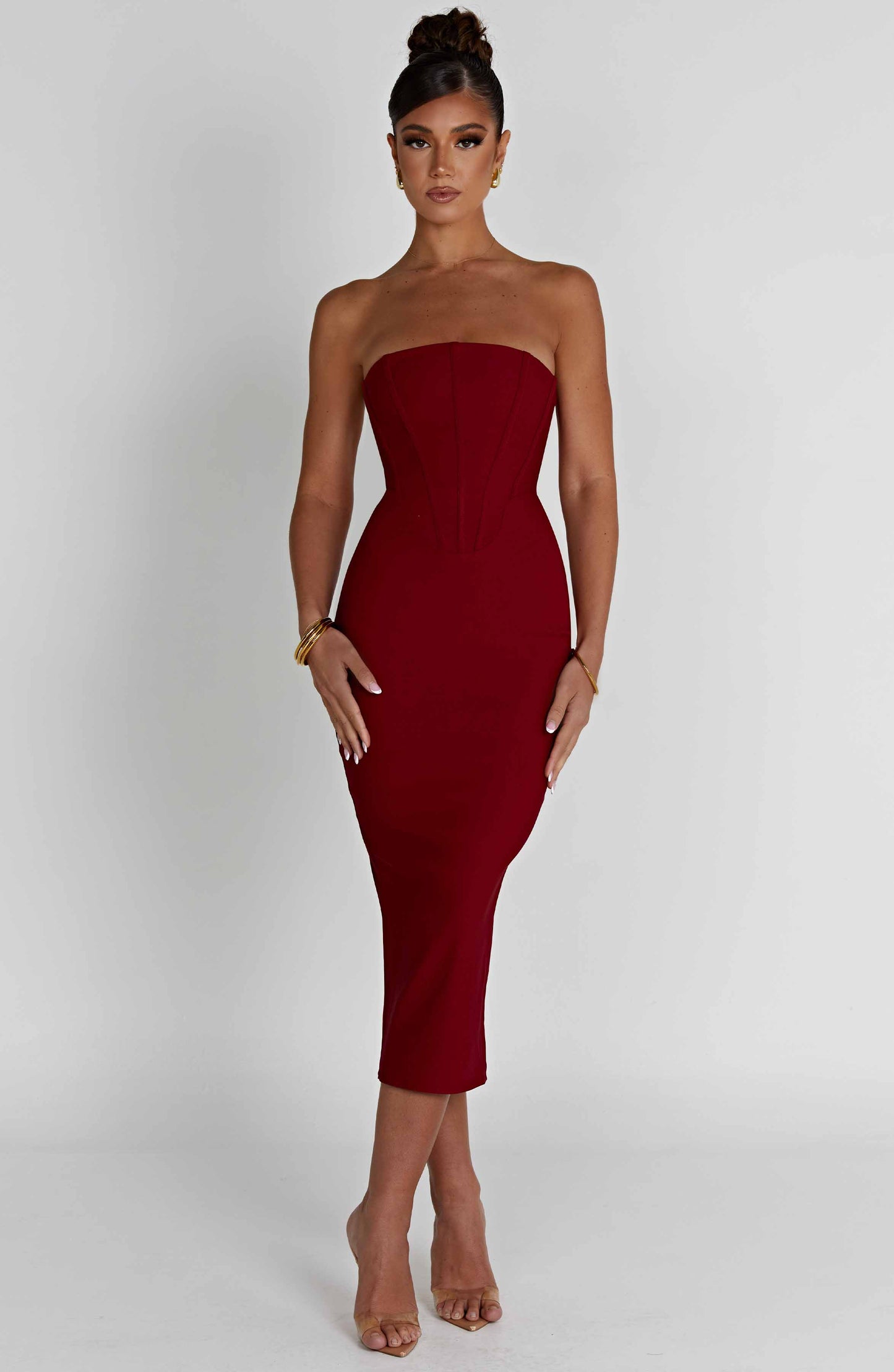 Vestido Midi Amore - Rojo