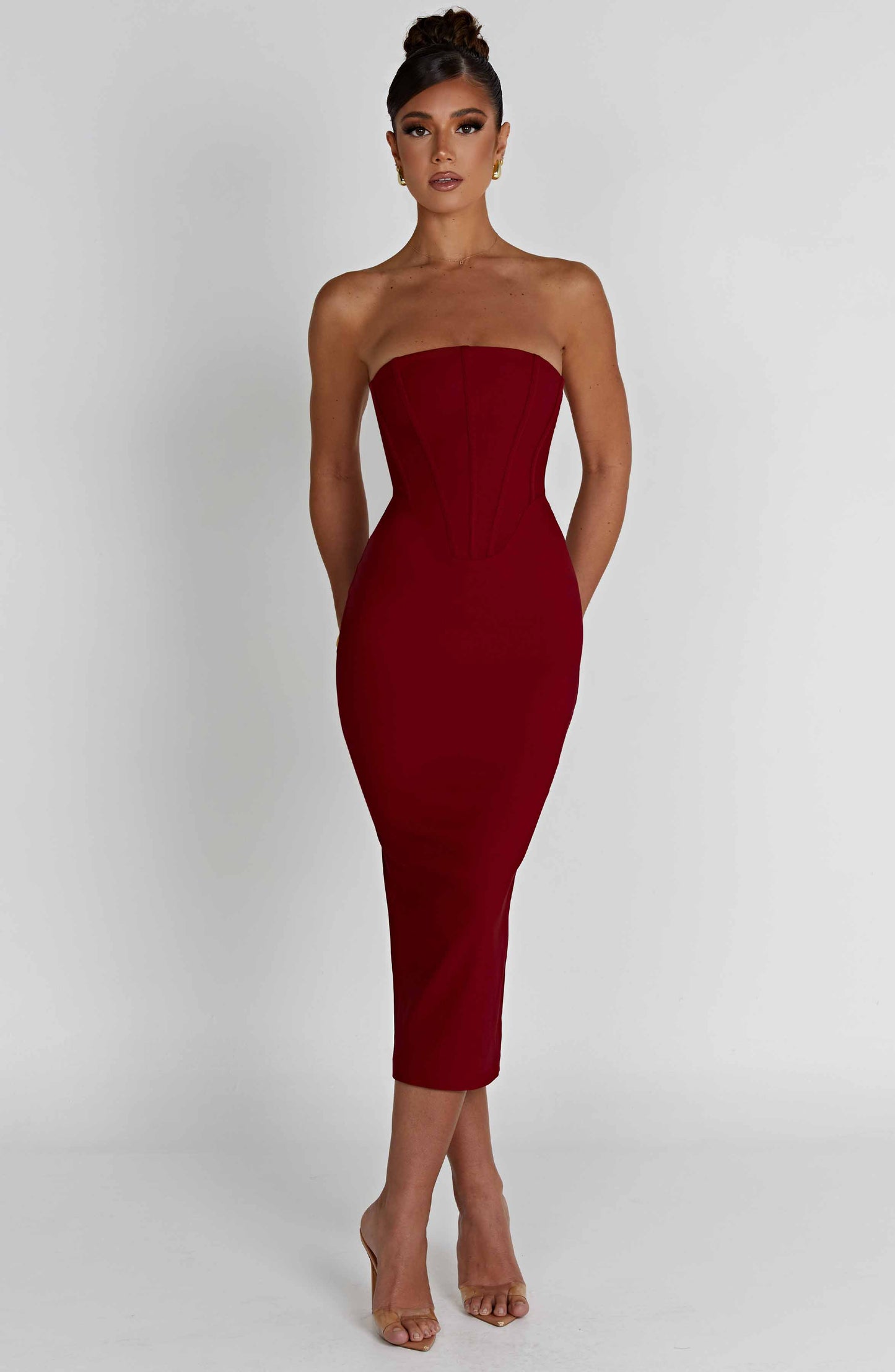 Vestido Midi Amore - Rojo