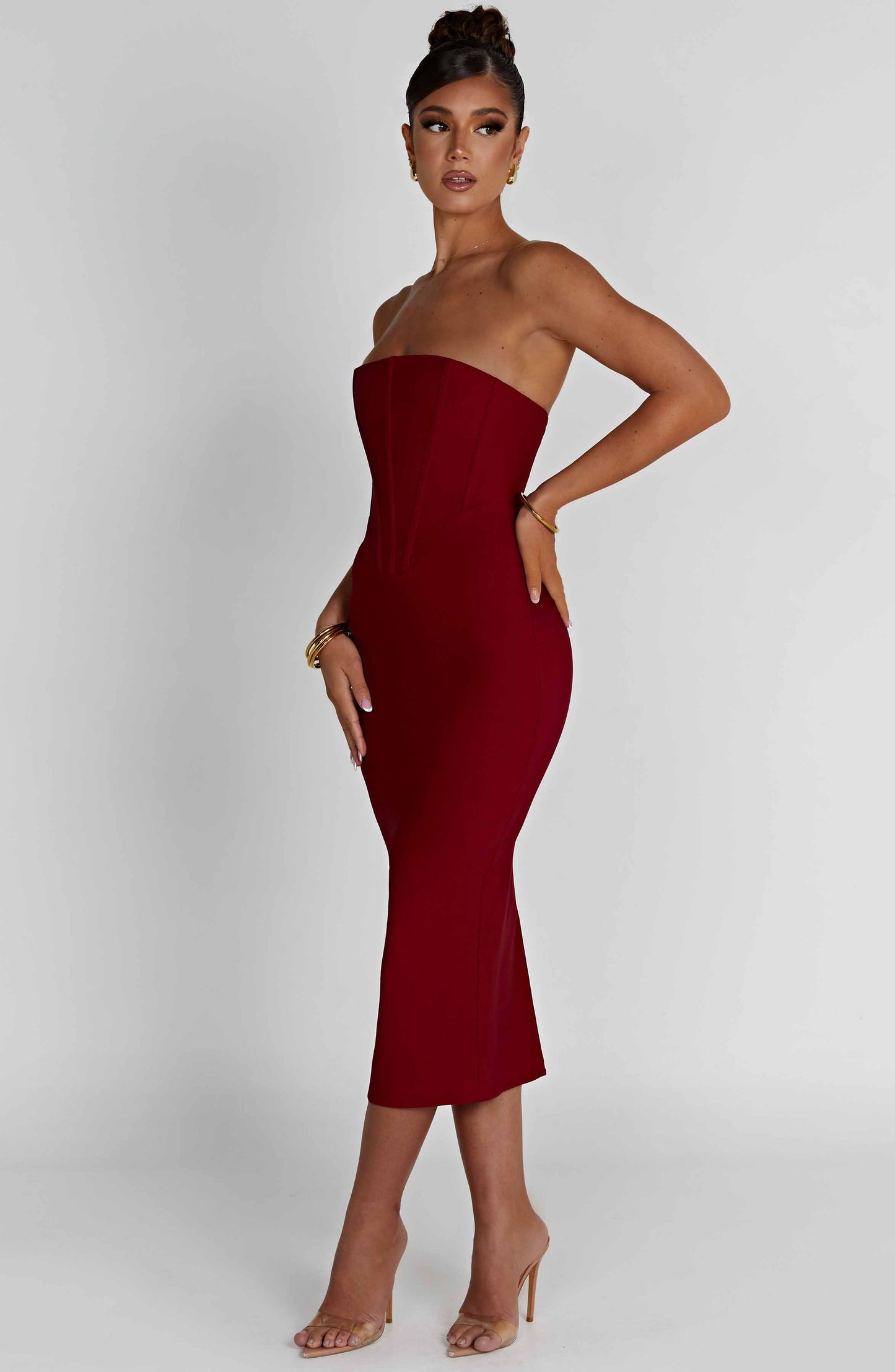 Vestido Midi Amore - Rojo