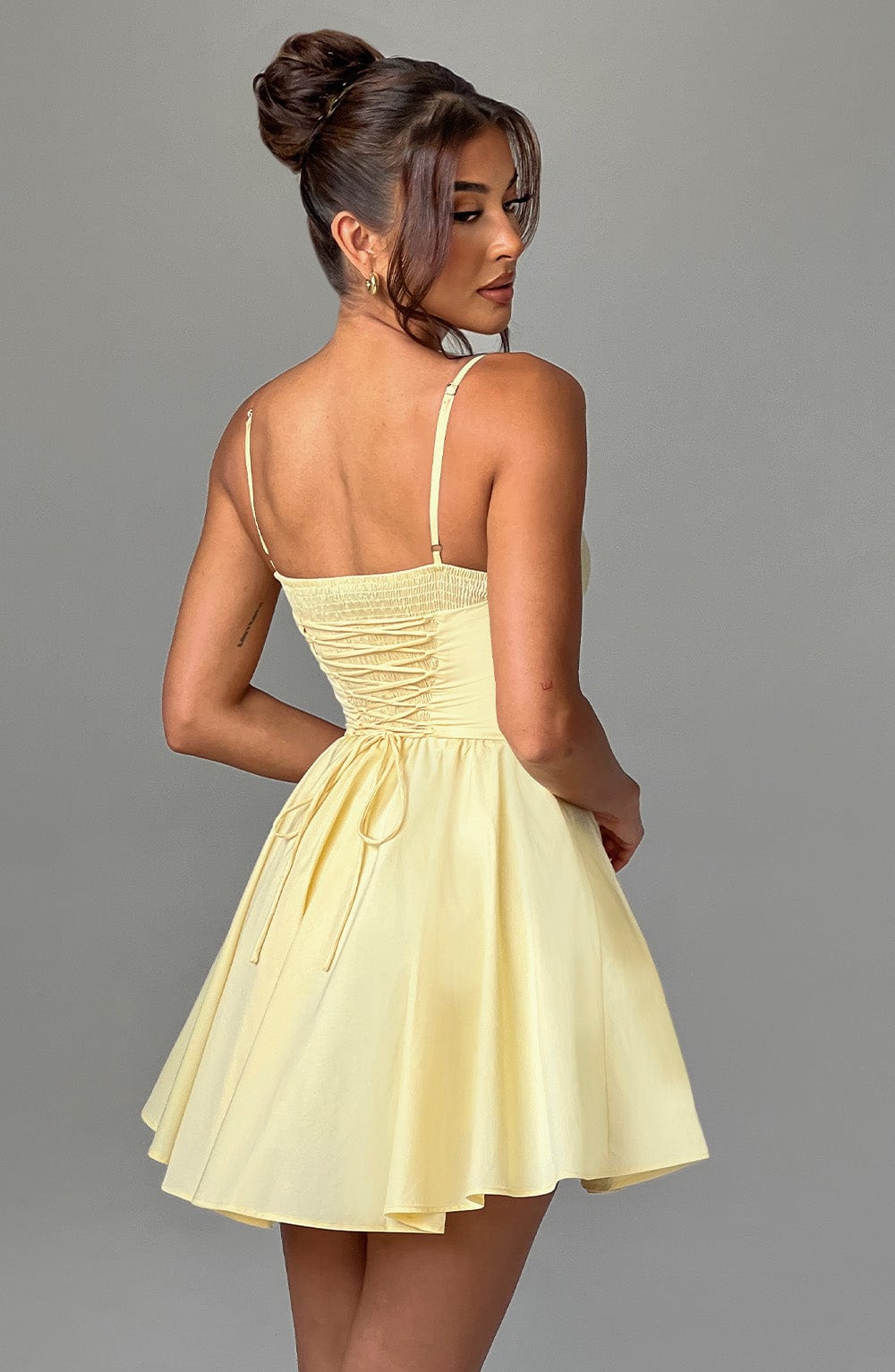 Vestido Mini Analeigh - Limón