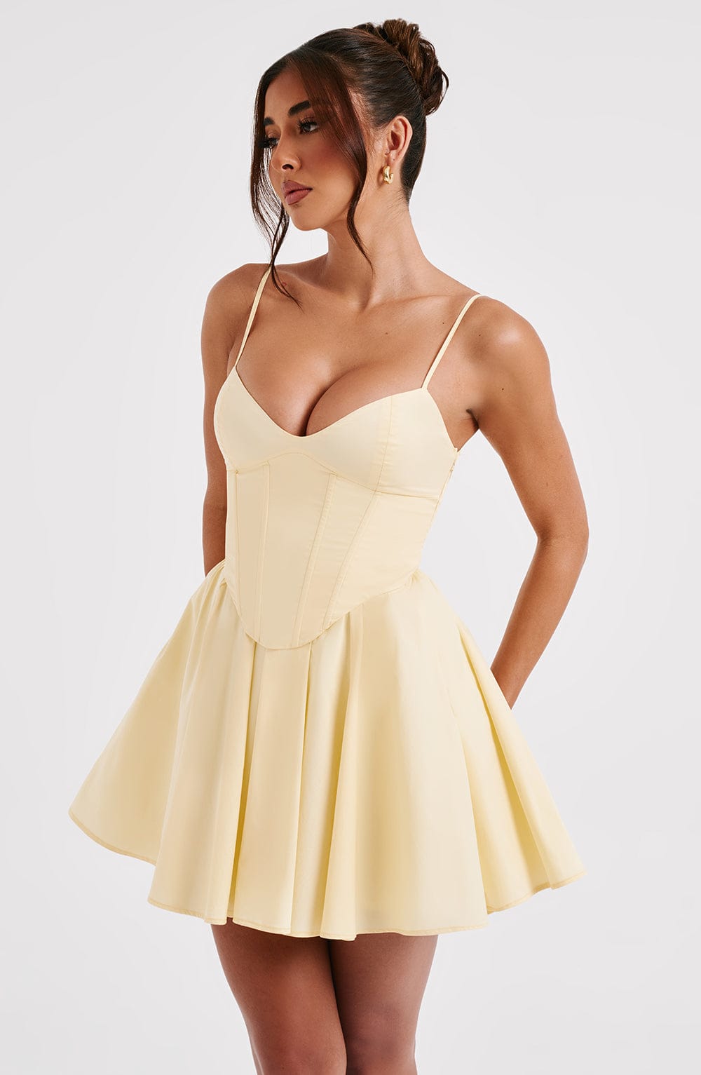 Vestido Mini Analeigh - Limón