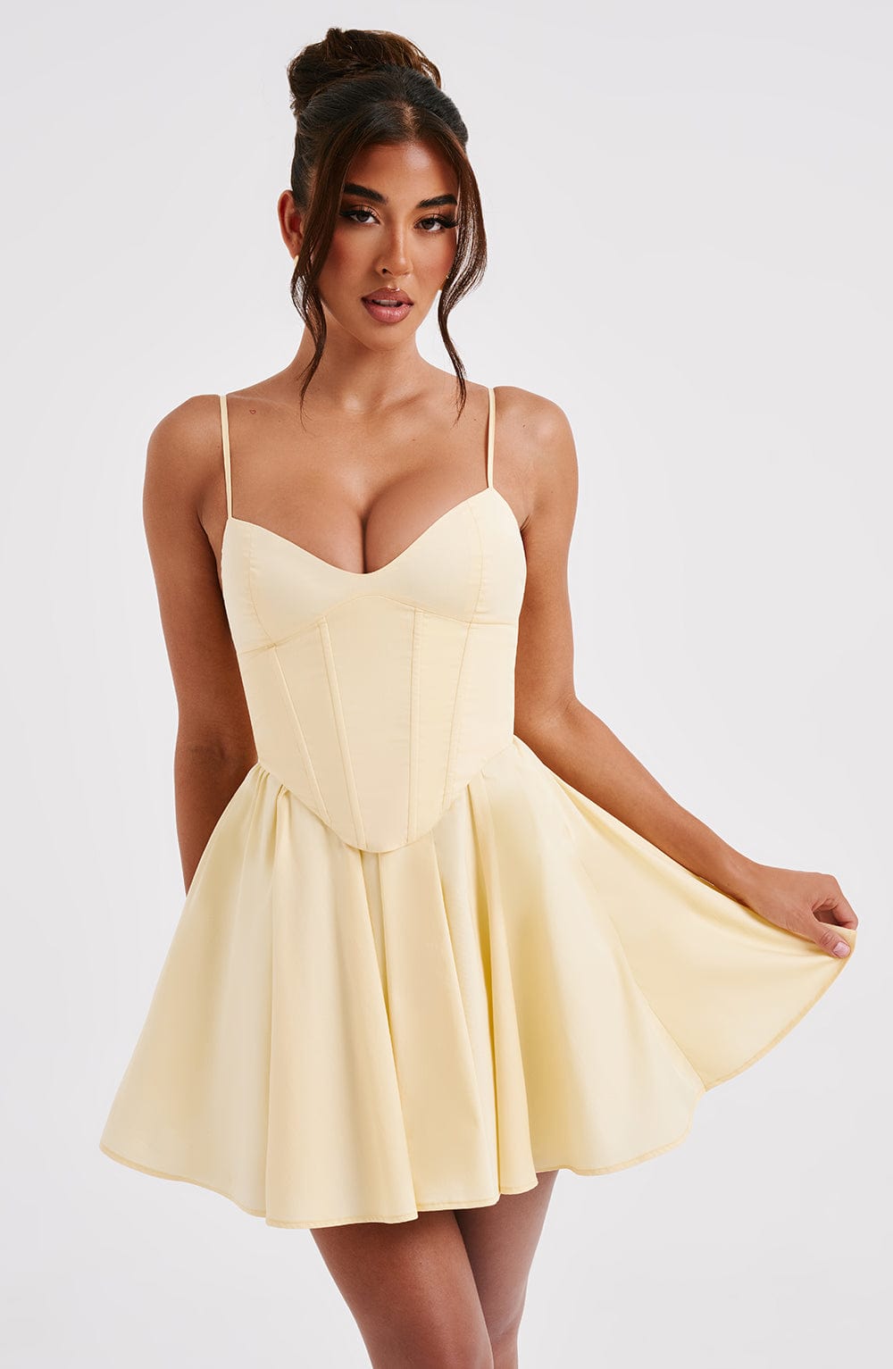 Vestido Mini Analeigh - Limón