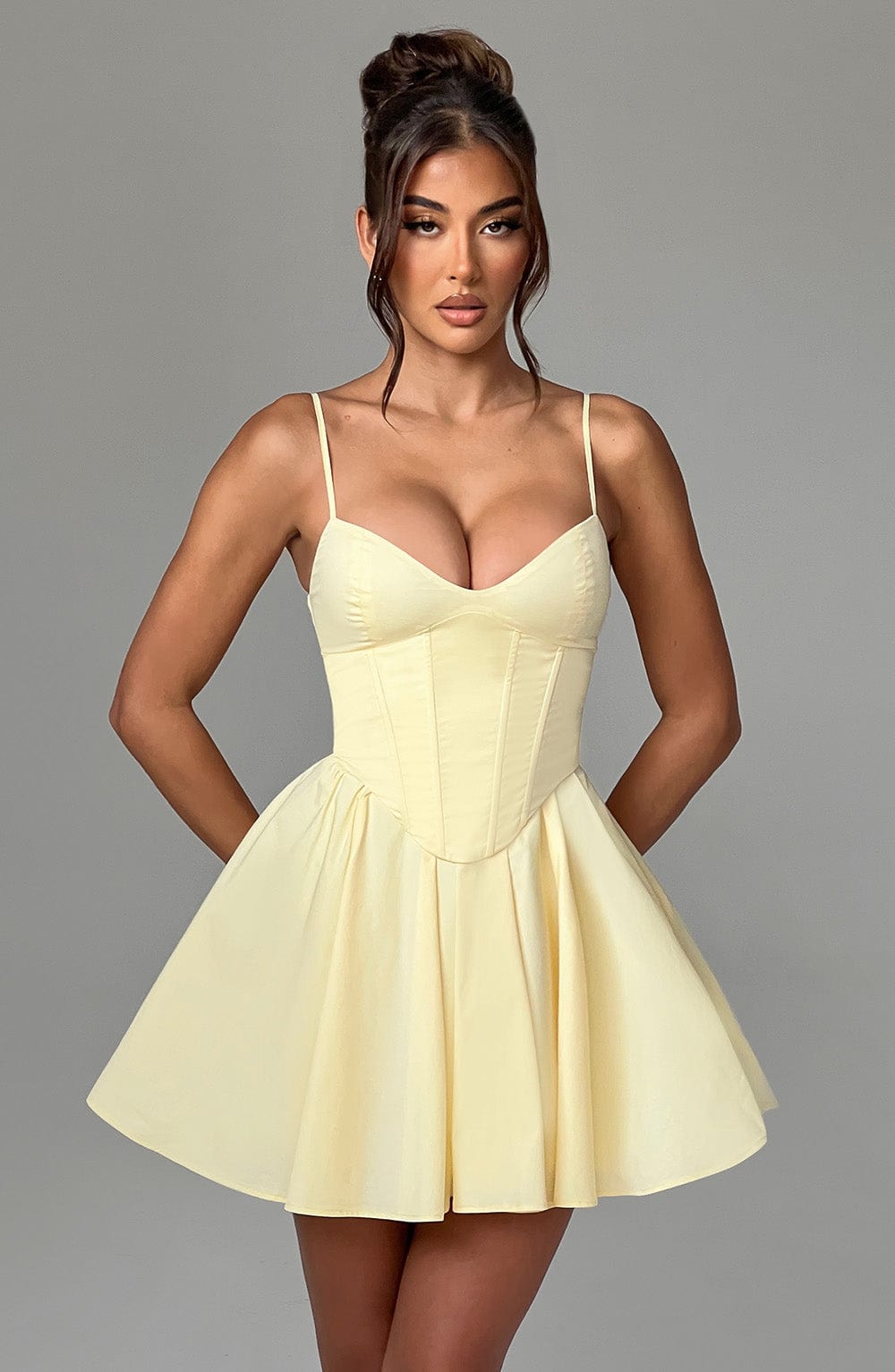 Vestido Mini Analeigh - Limón