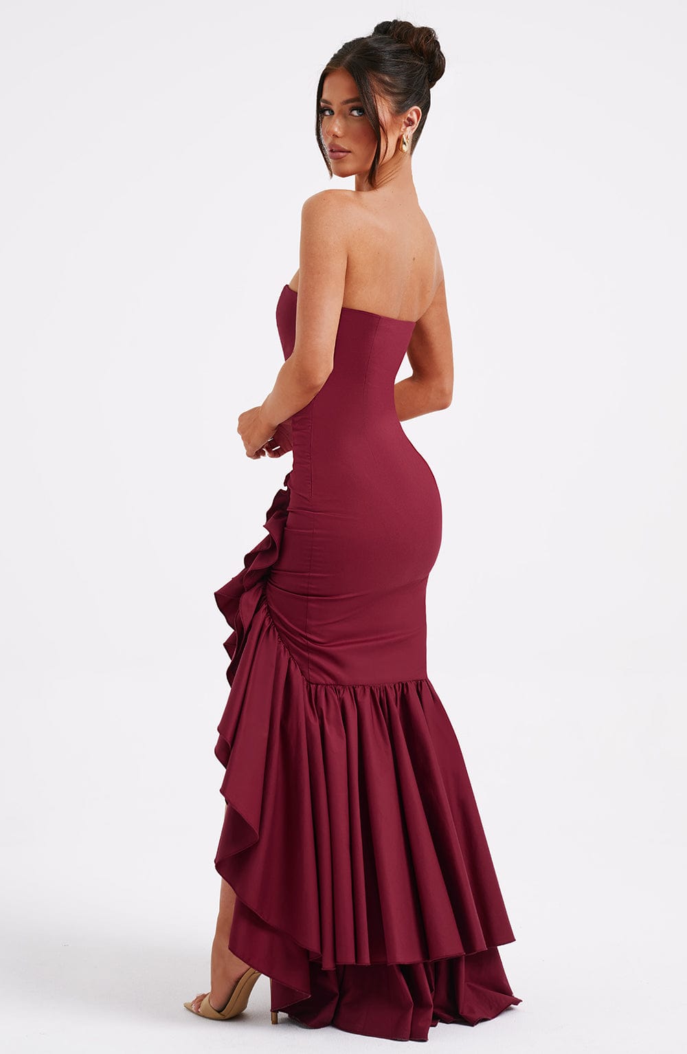 Vestido Maxi Angelina - Burdeos