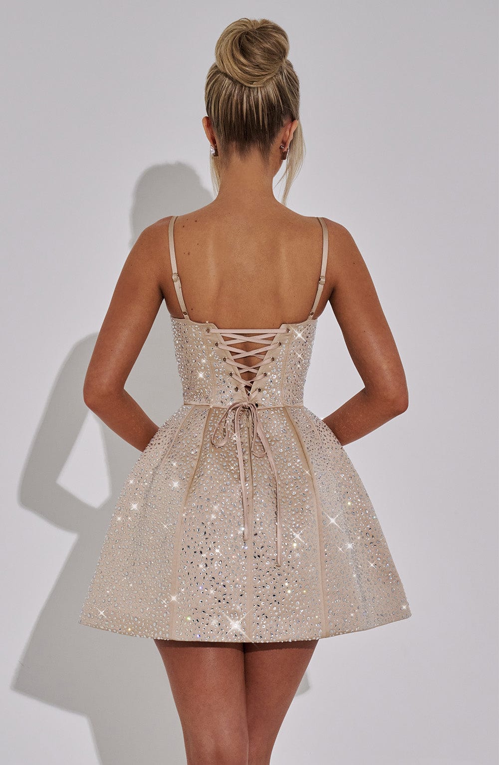 Vestido Mini Angelique - Champagne
