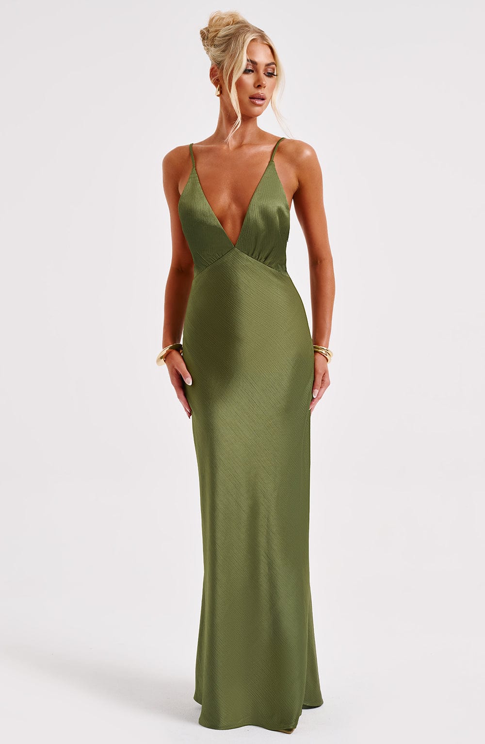 Vestido Maxi Anja - Caqui