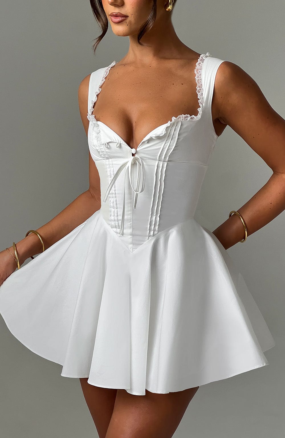 Vestido Mini Antonella - Marfil