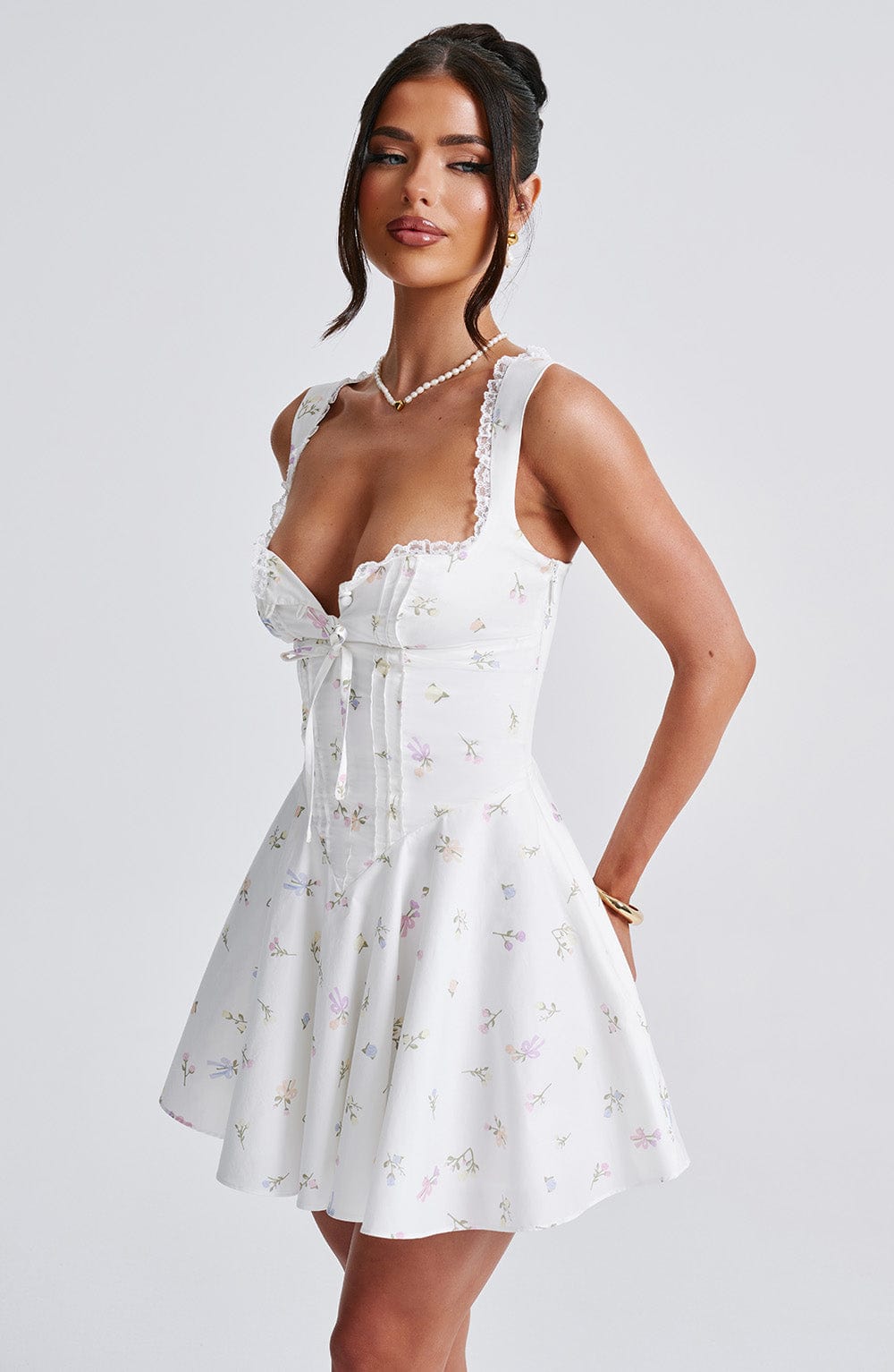 Vestido Mini Antonella - Estampado Floral Multi