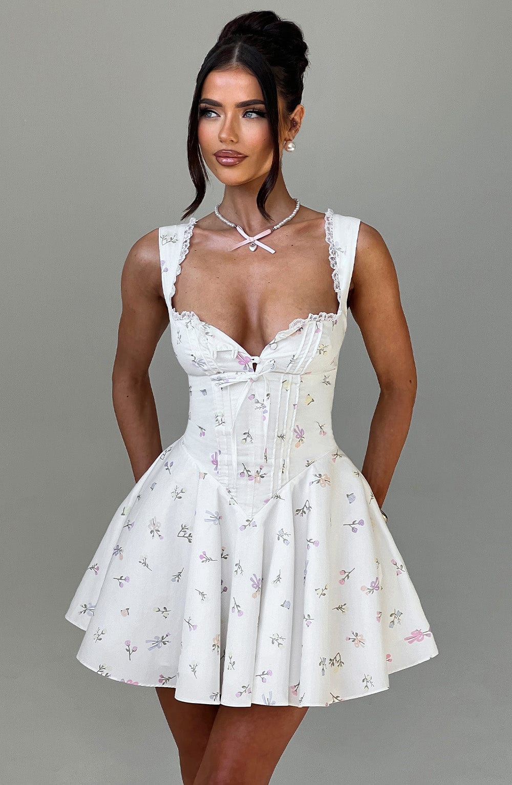 Vestido Mini Antonella - Estampado Floral Multi