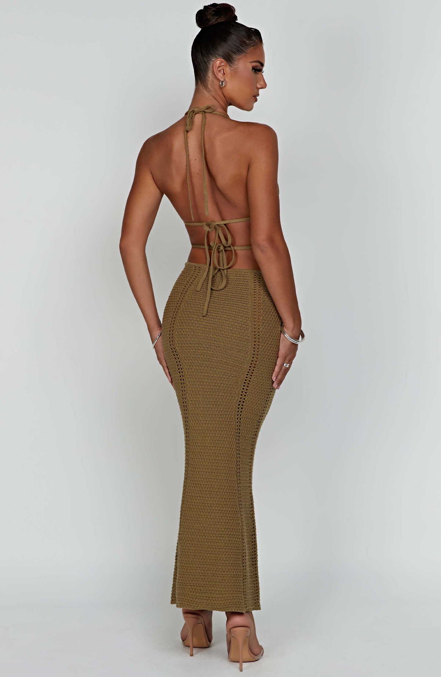 Vestido Maxi Arabella - Caqui