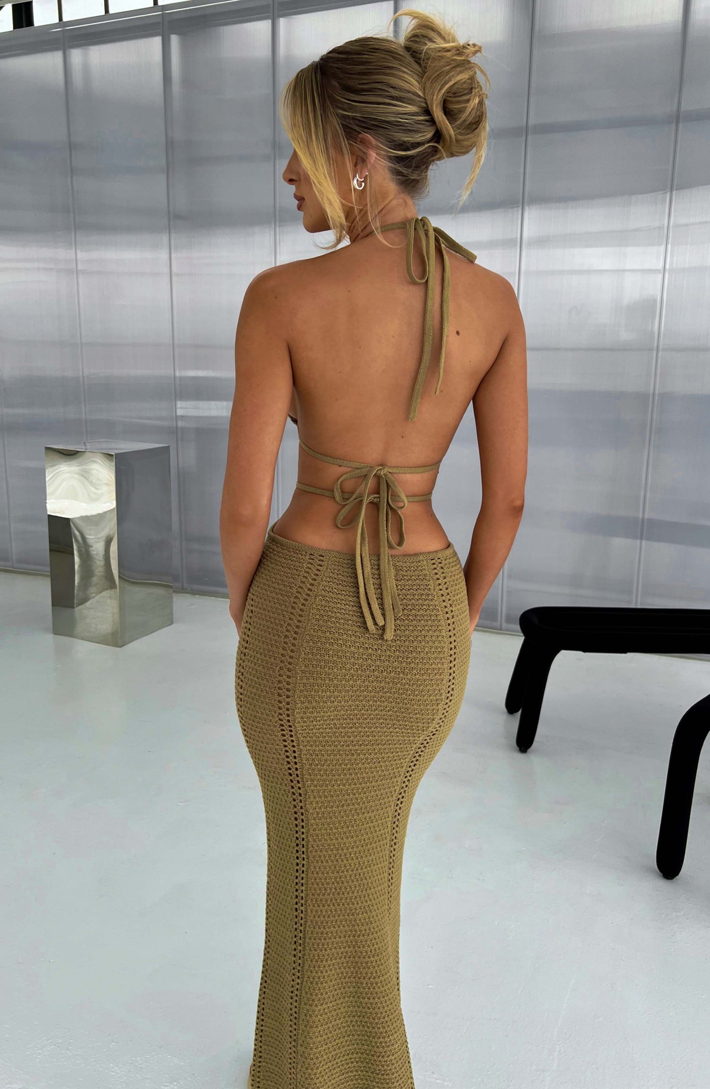 Vestido Maxi Arabella - Caqui