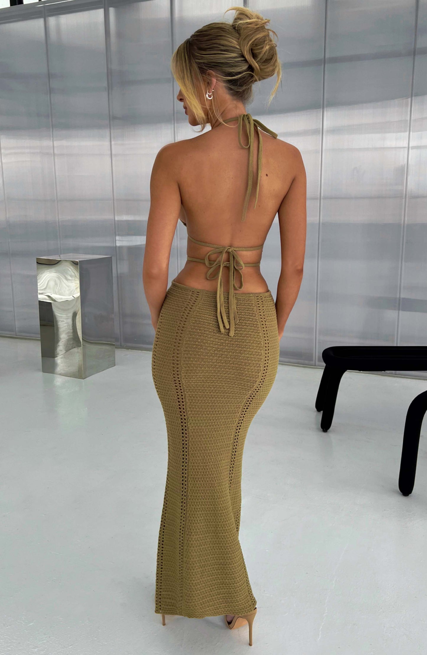 Vestido Maxi Arabella - Caqui