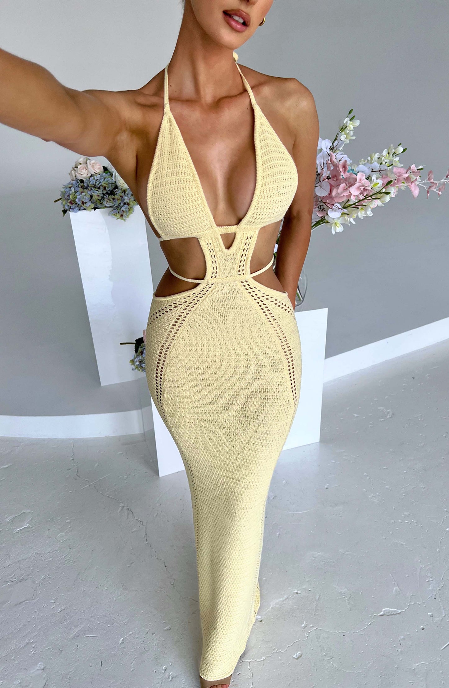 Vestido Maxi Arabella - Limón