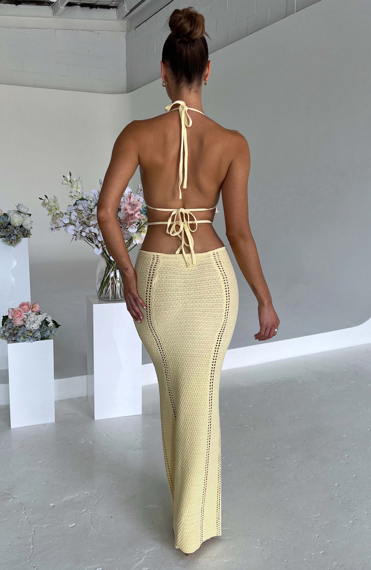 Vestido Maxi Arabella - Limón