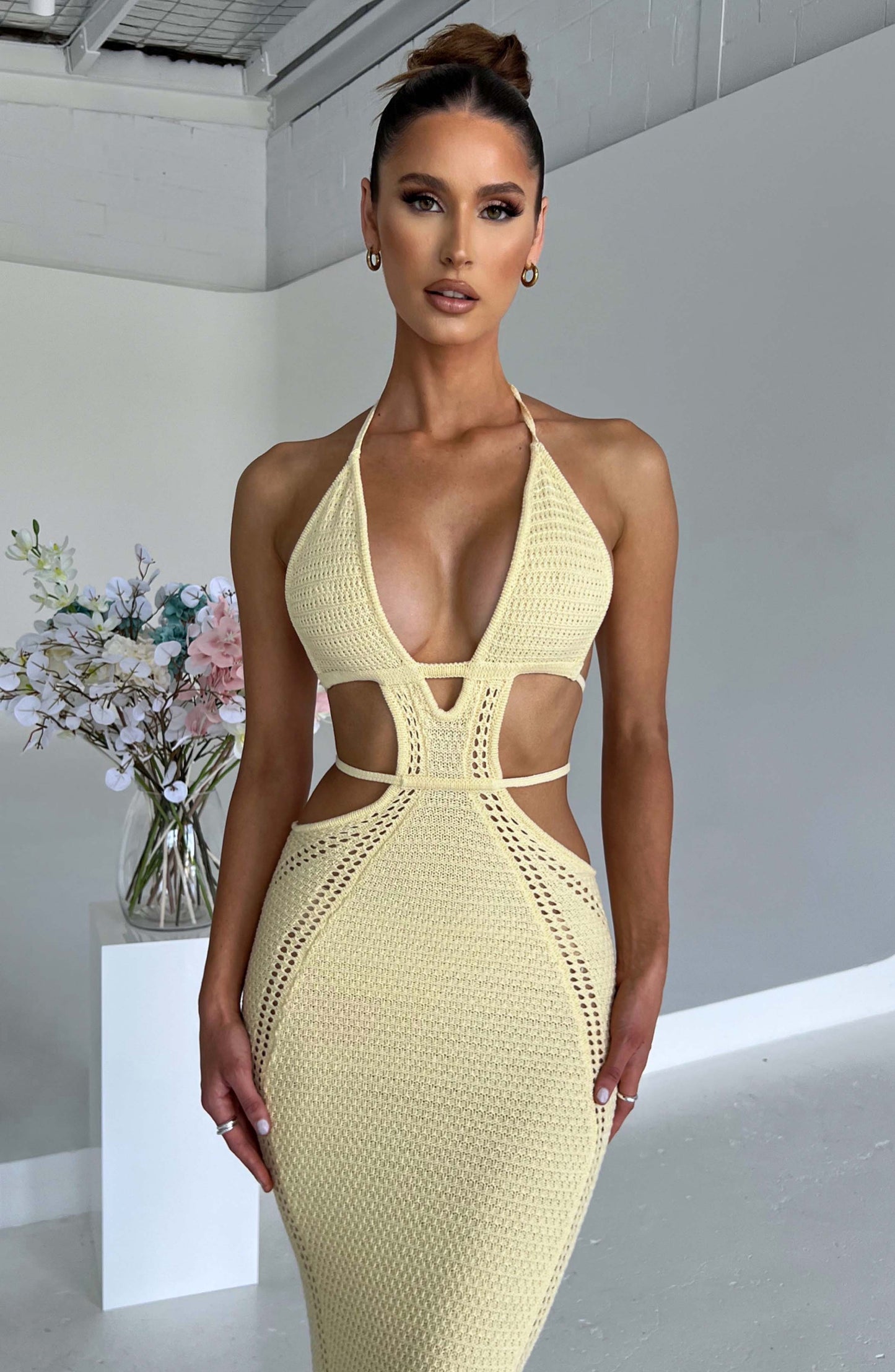 Vestido Maxi Arabella - Limón
