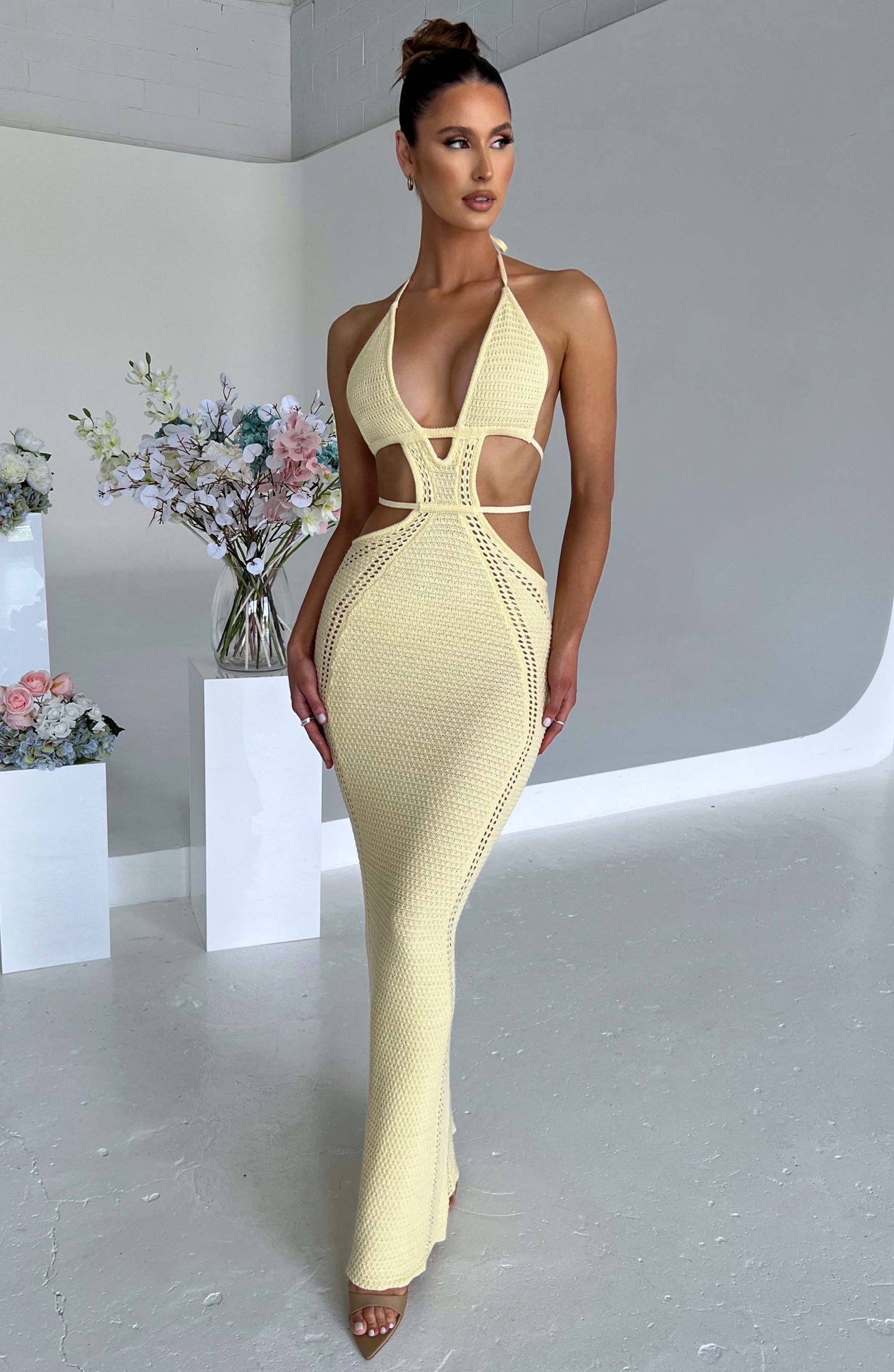 Vestido Maxi Arabella - Limón