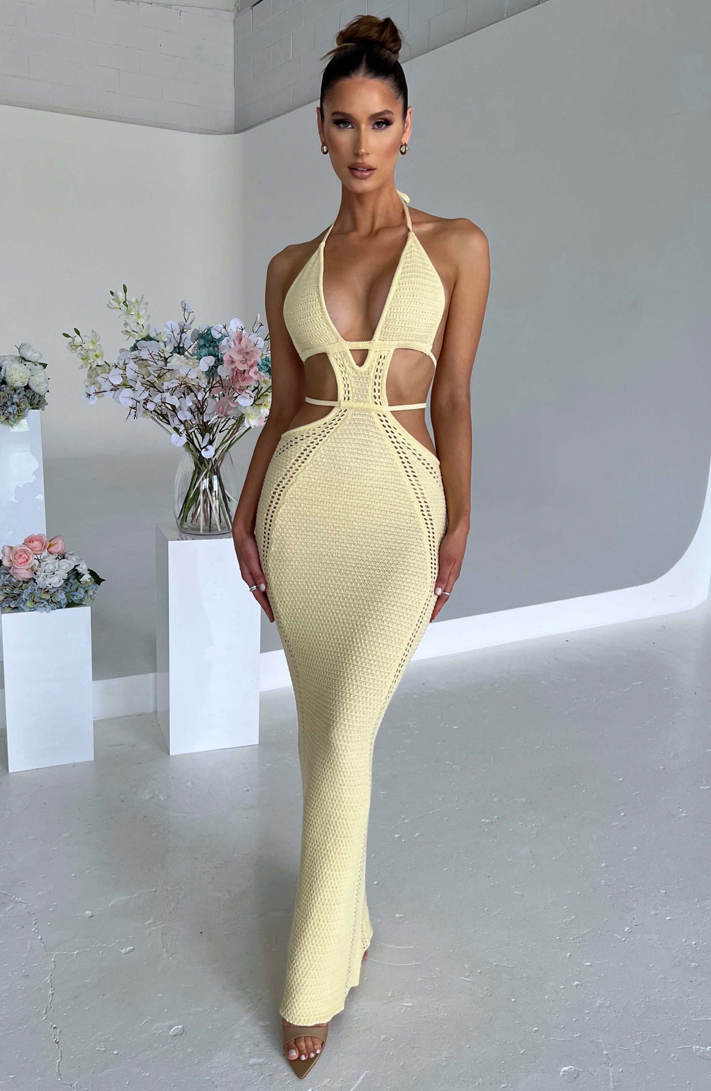 Vestido Maxi Arabella - Limón