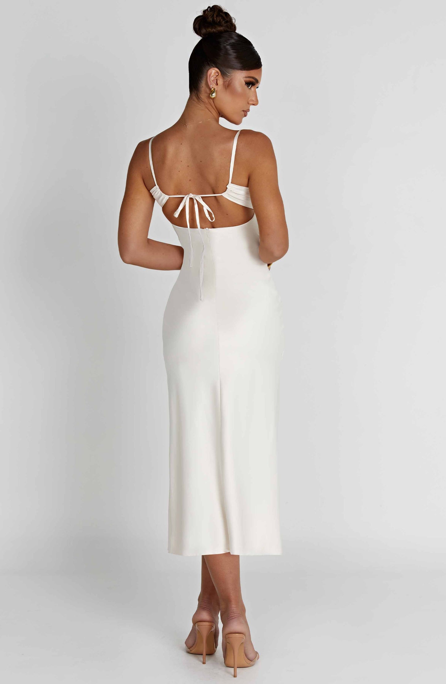 Vestido Midi Ardelle - Marfil