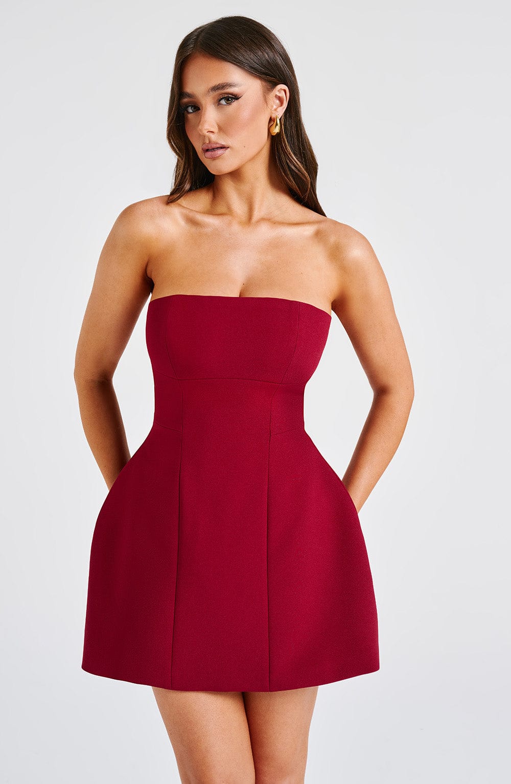 Vestido Mini Asha - Vino