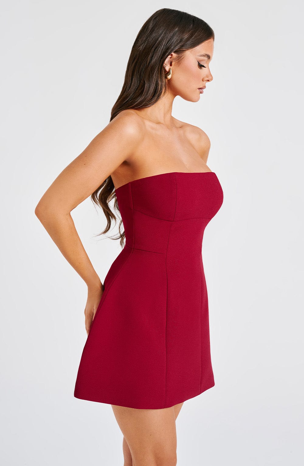 Vestido Mini Asha - Vino