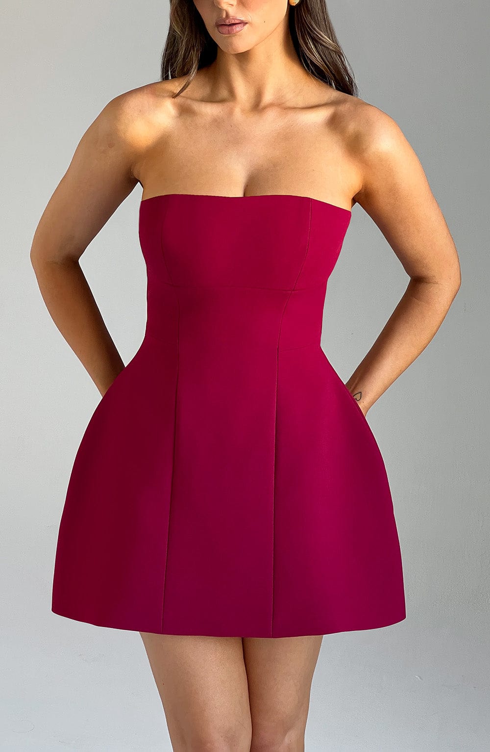 Vestido Mini Asha - Vino