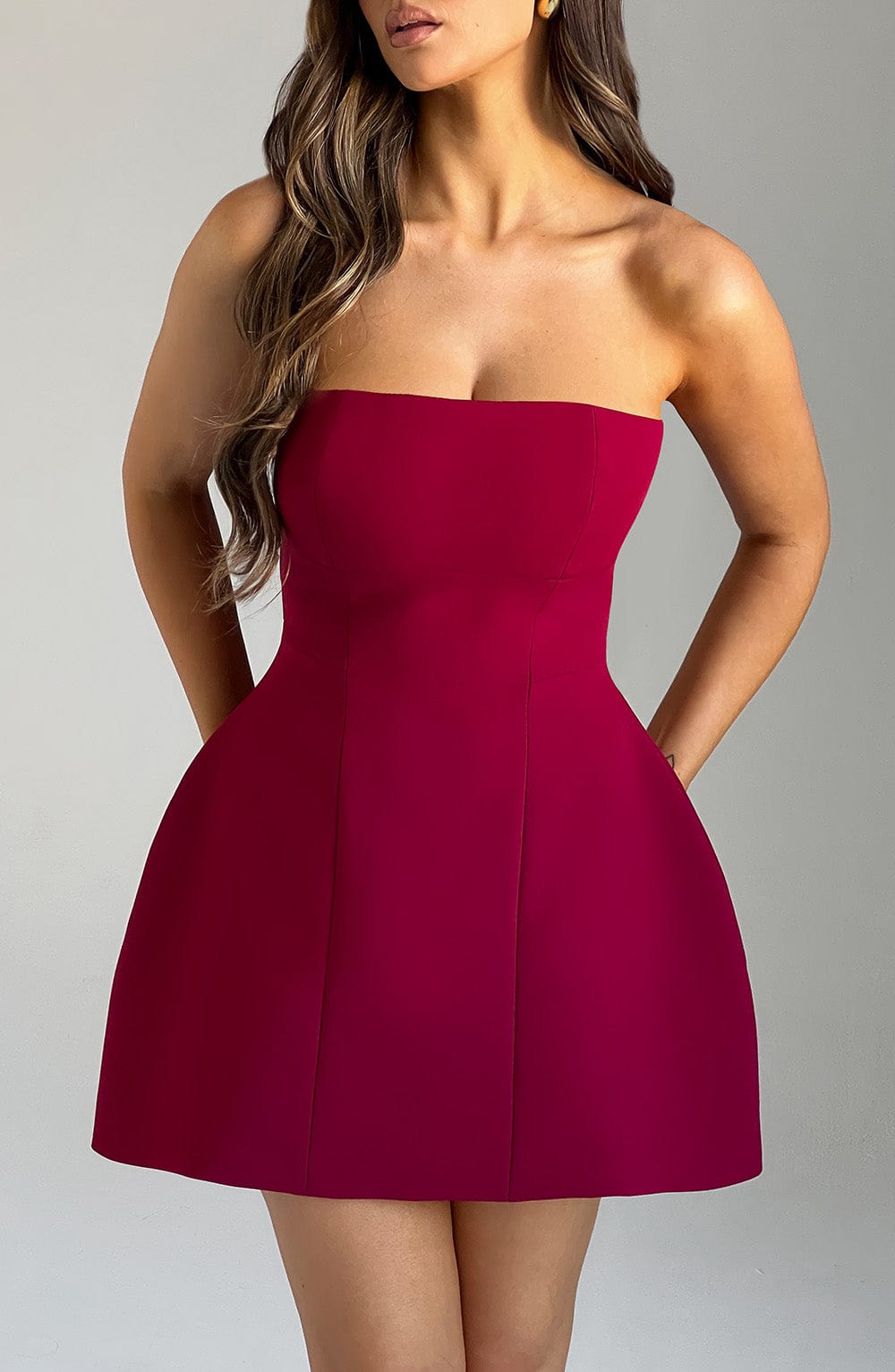 Vestido Mini Asha - Vino