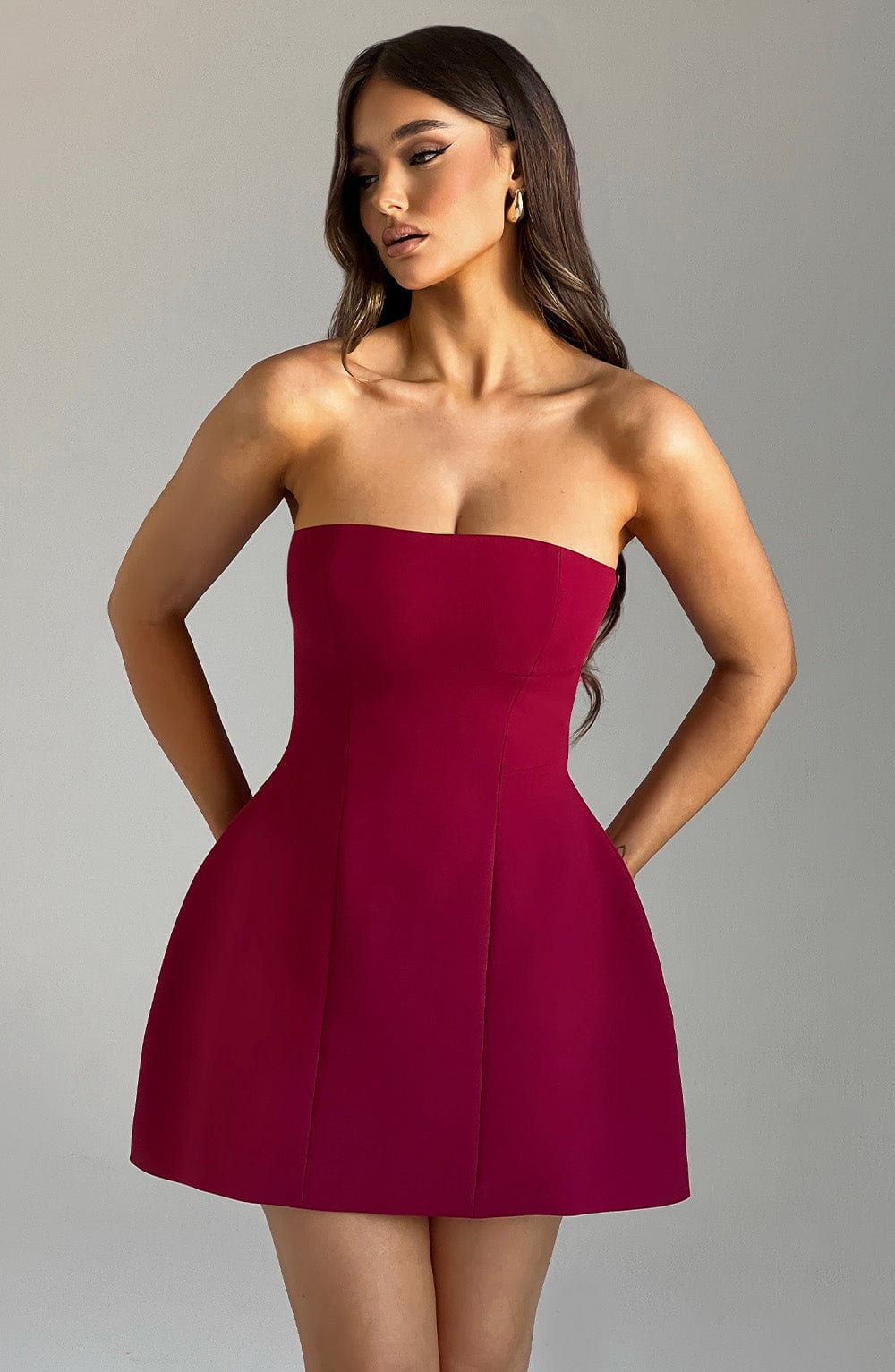Vestido Mini Asha - Vino