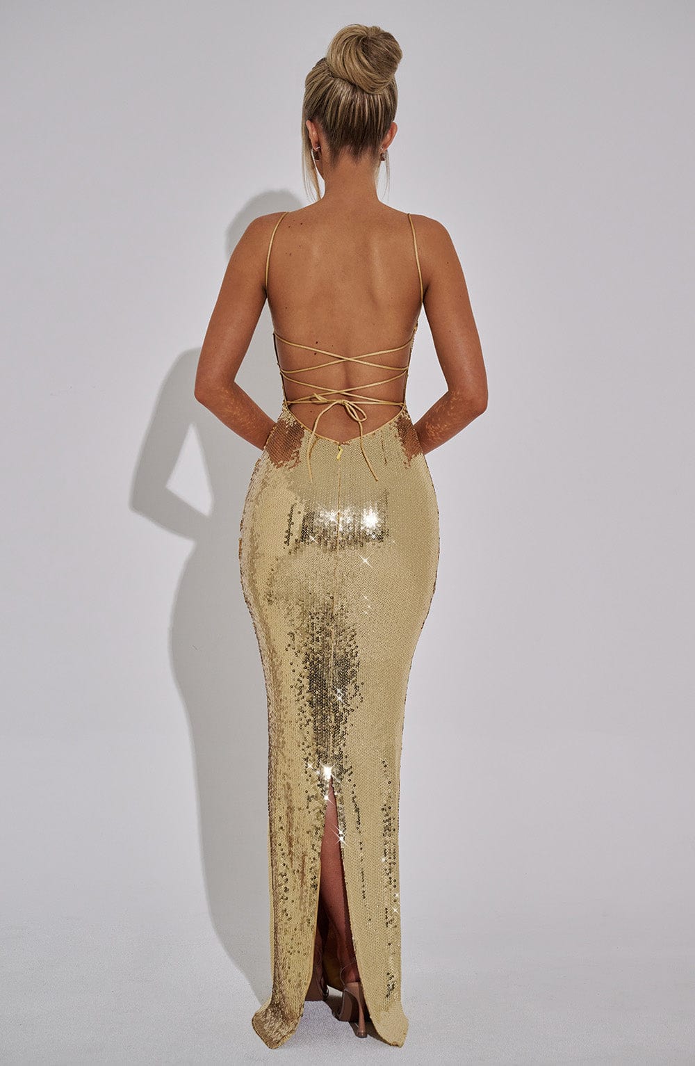Vestido Maxi Atari - Dorado