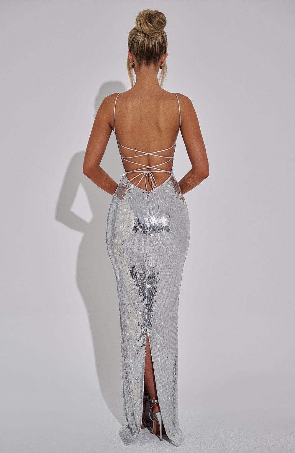 Vestido Maxi Atari - Plata