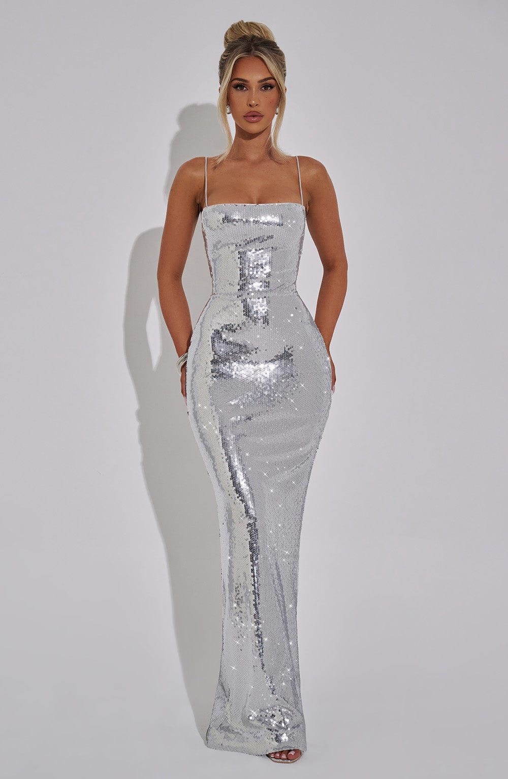Vestido Maxi Atari - Plata