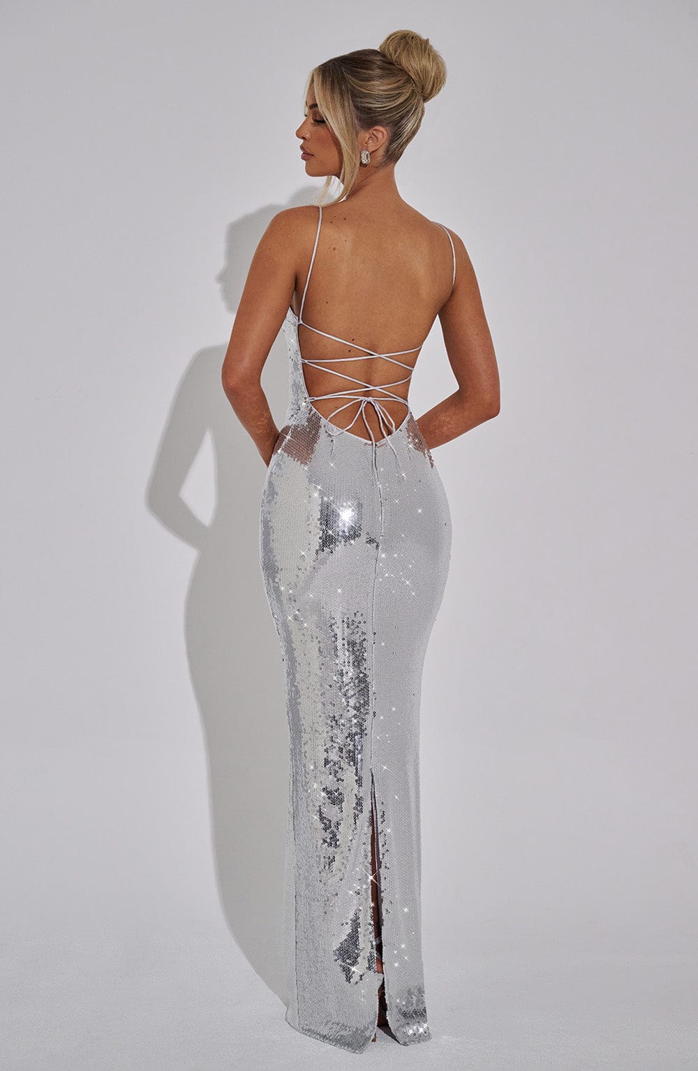 Vestido Maxi Atari - Plata