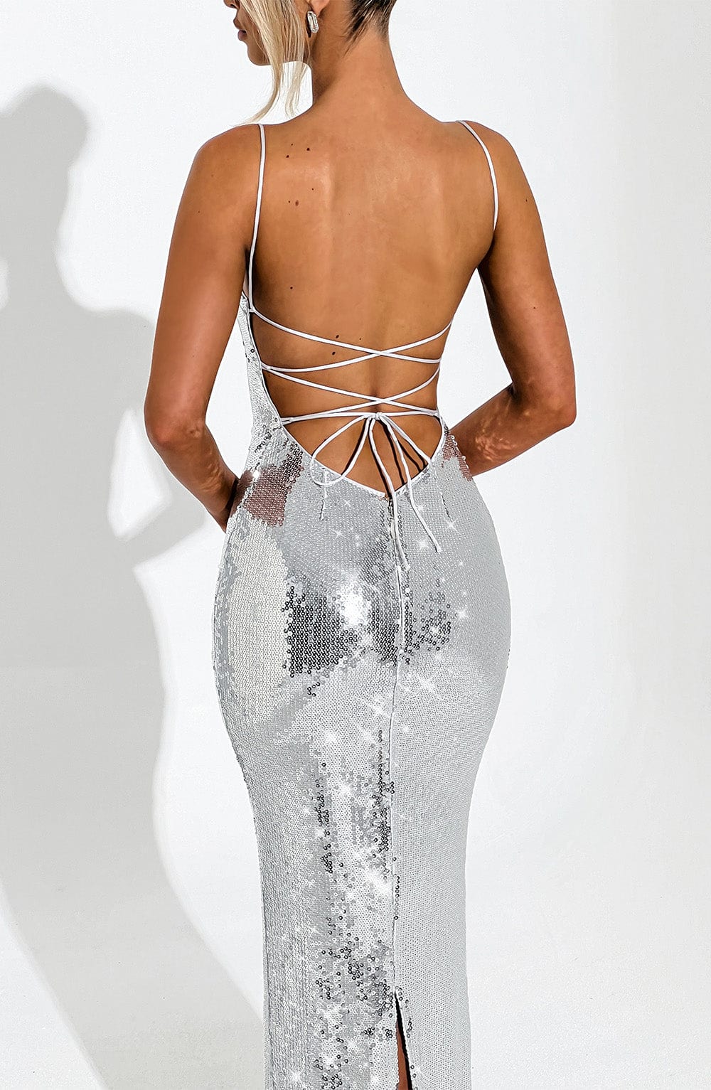 Vestido Maxi Atari - Plata