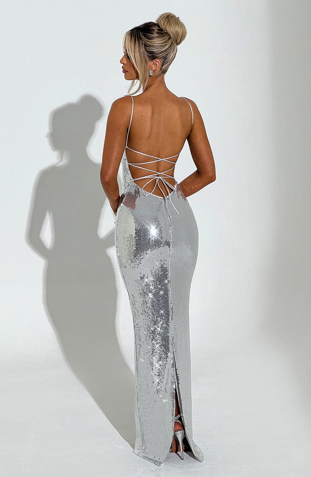 Vestido Maxi Atari - Plata