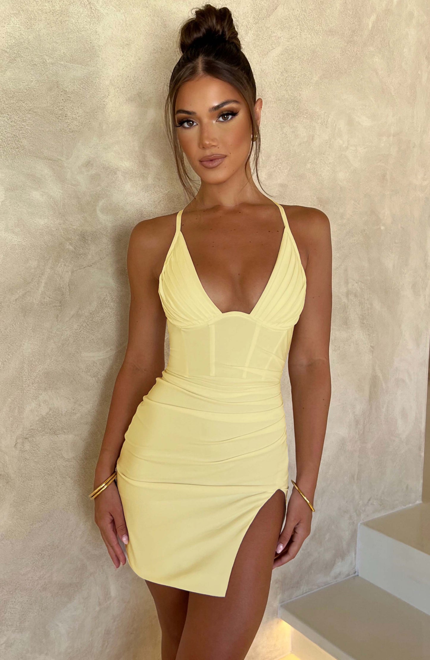 Vestido Mini Aura - Limón