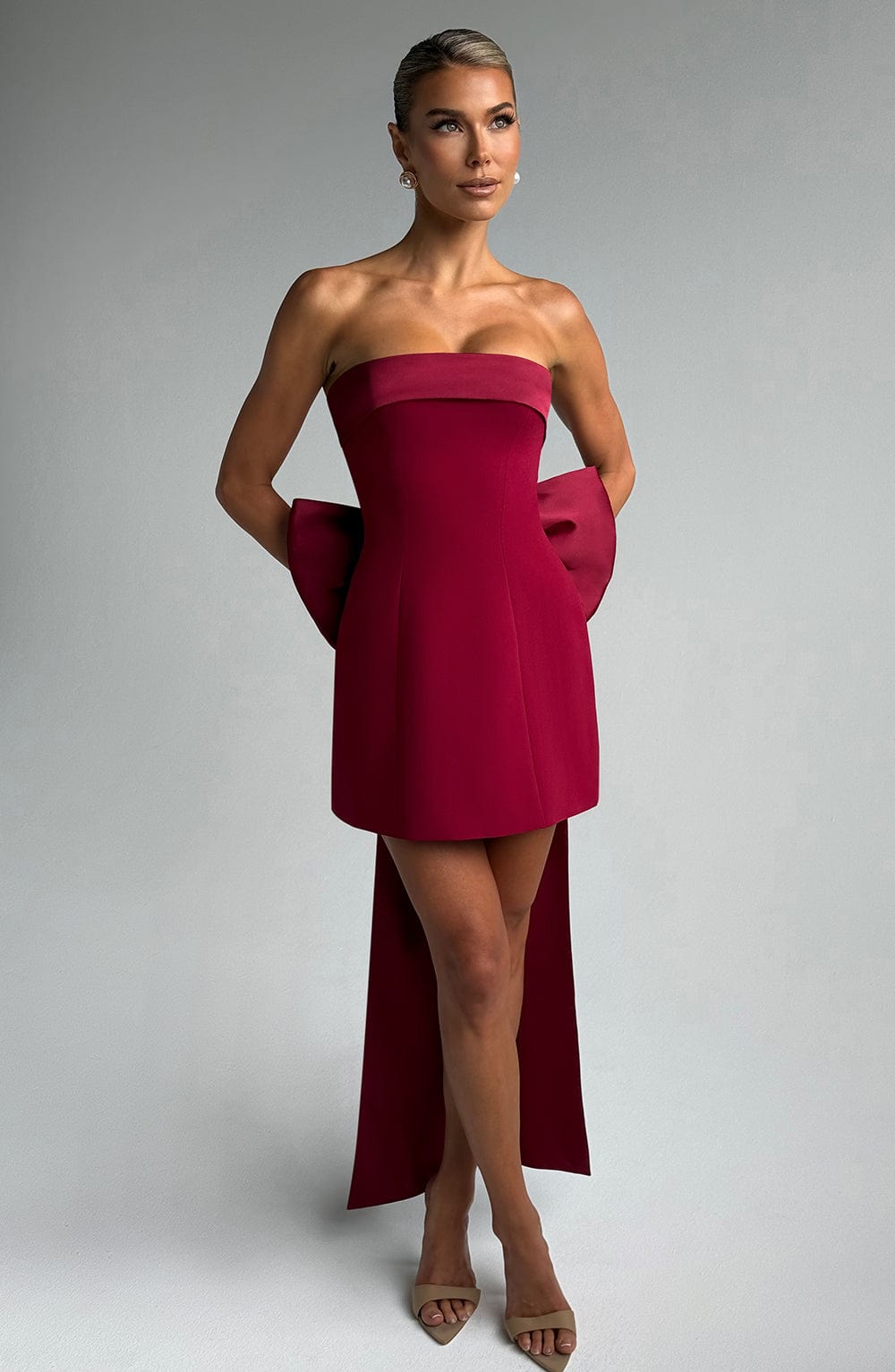 Vestido Mini Barbara - Vino