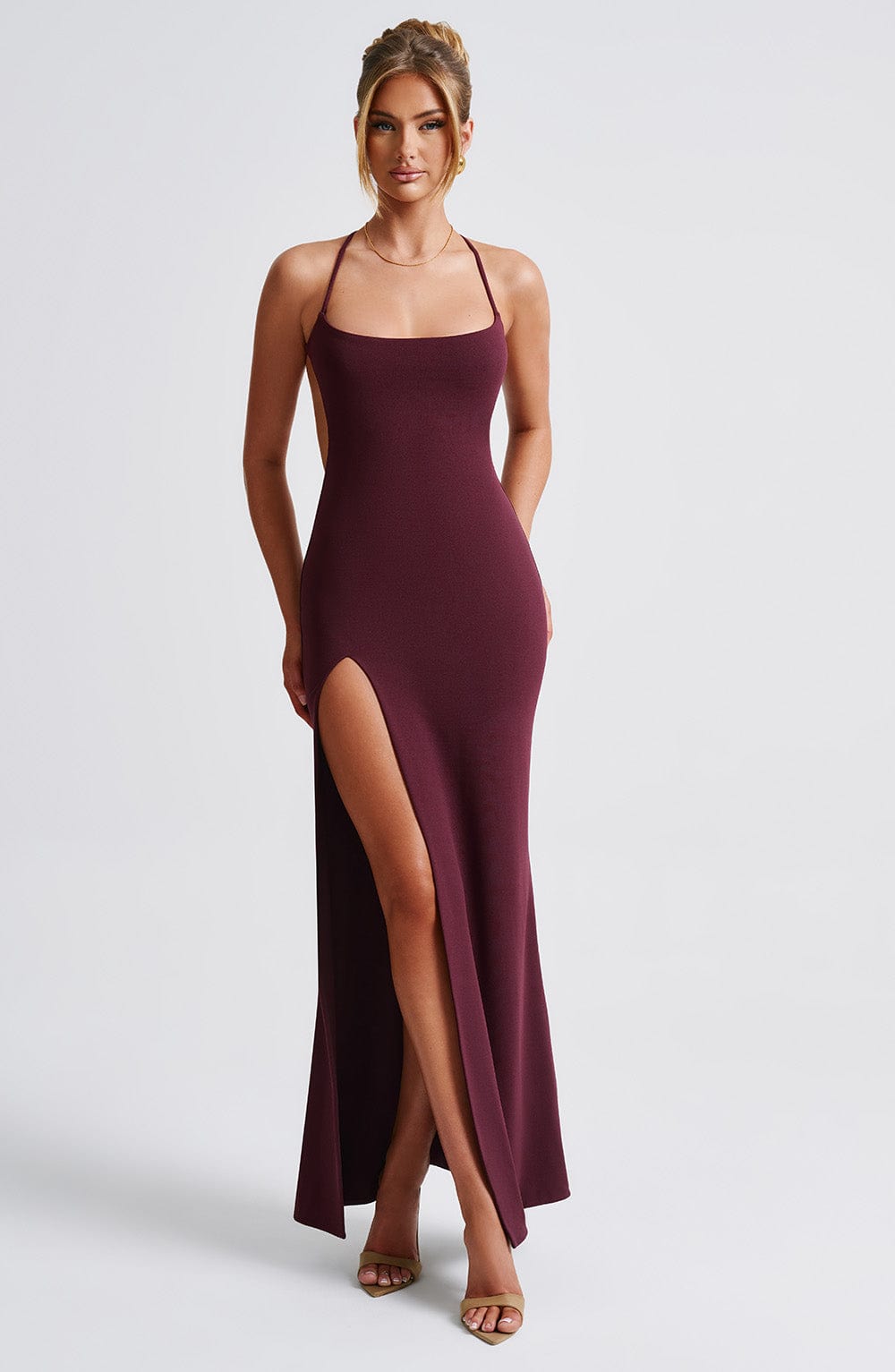 Vestido Maxi Beatrix - Laca de Cereza