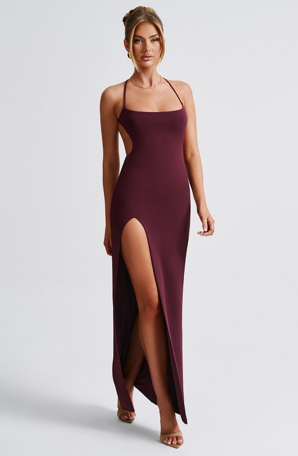 Vestido Maxi Beatrix - Laca de Cereza