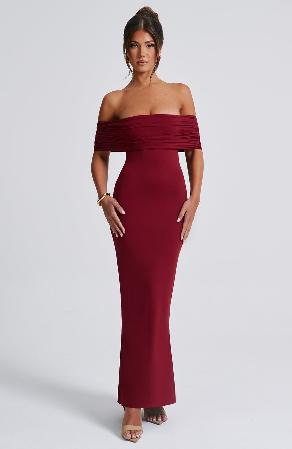 Vestido Maxi Belinda - Burdeos