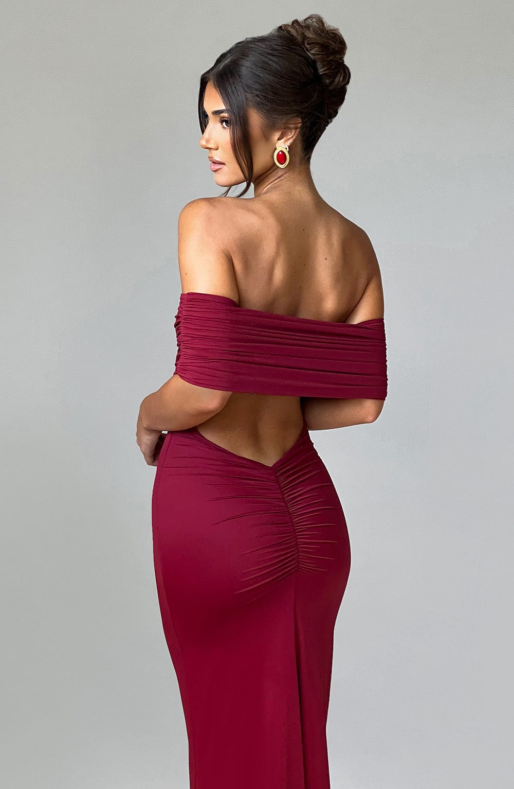 Vestido Maxi Belinda - Burdeos